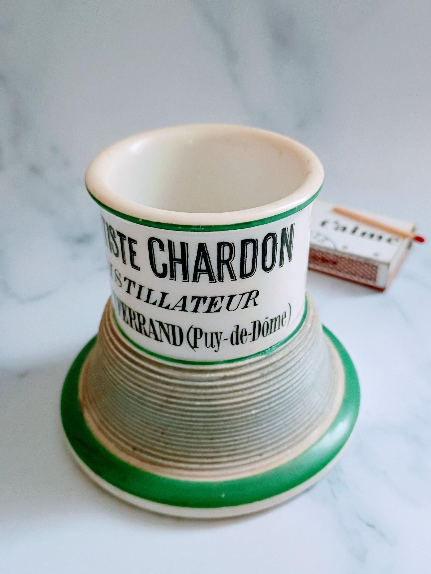 Vintage French Green Baptiste Chardon Advertising Match Striker