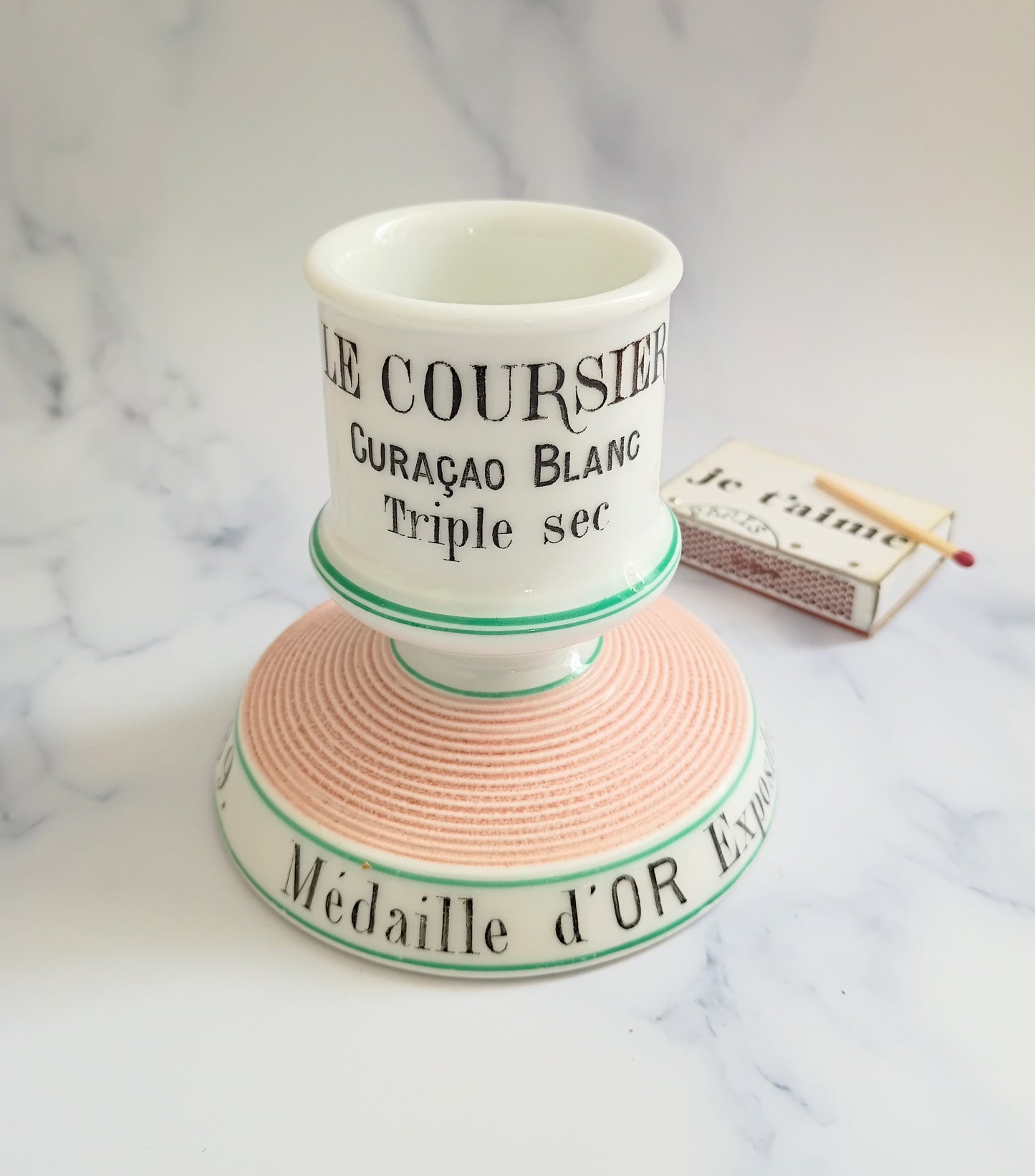 Vintage French Paris Pink Le Coursier Advertising Match Striker