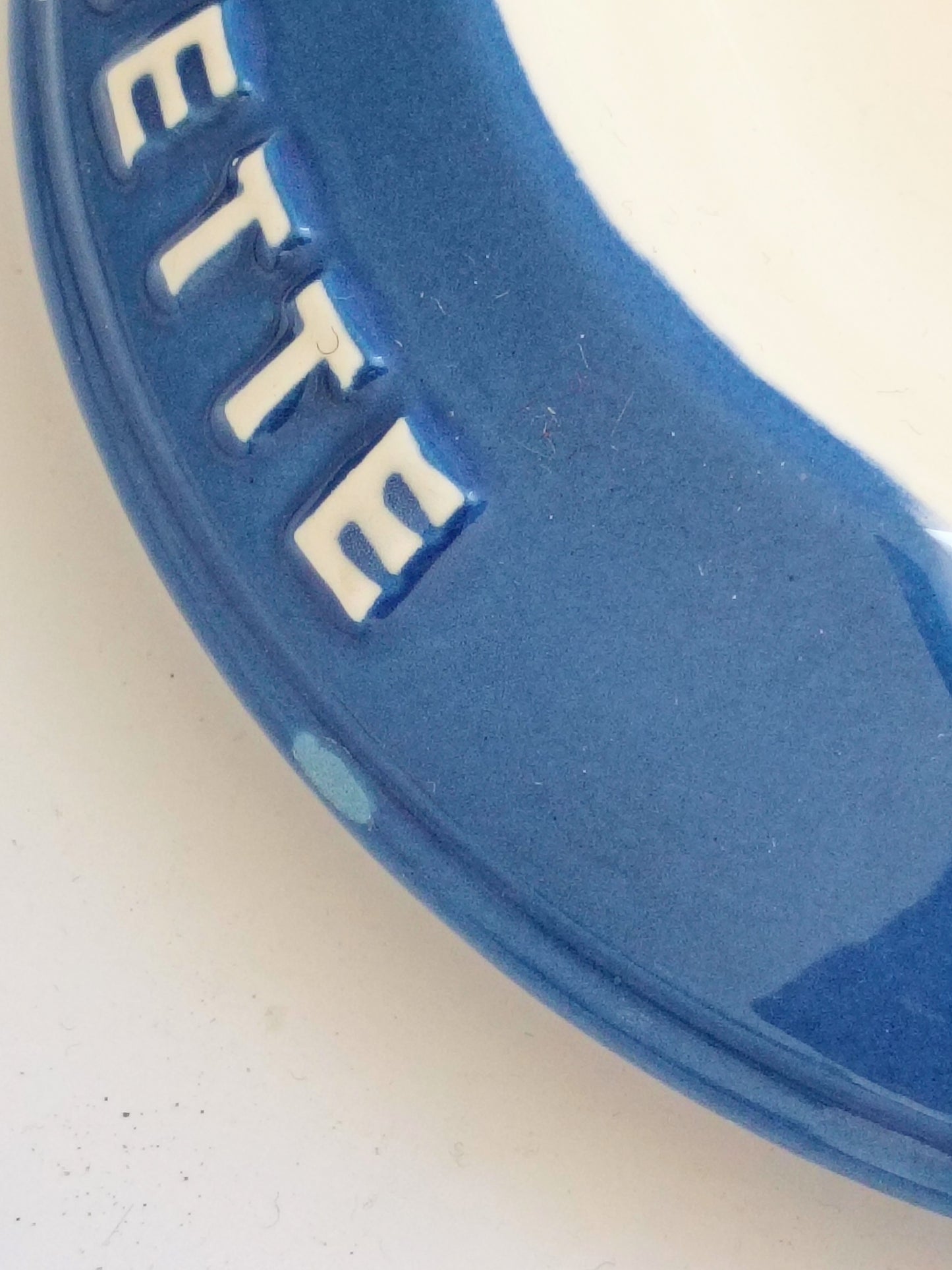 Vintage French Blue Pastis 51 Anisette Ashtray