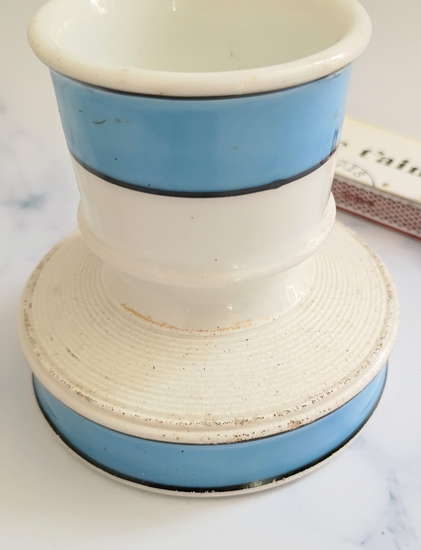 French Vintage Blue Stripe Match Striker