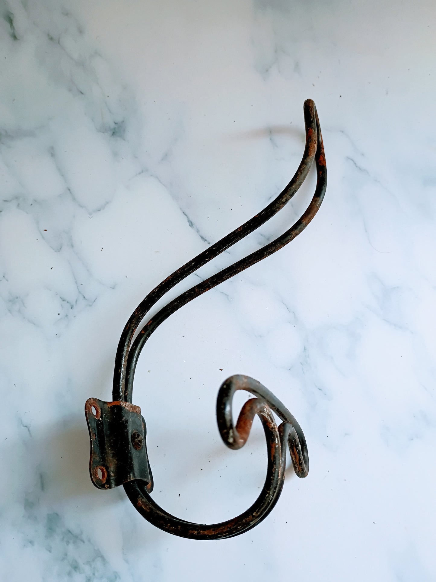 Antique French Cast Iron Coat Hook