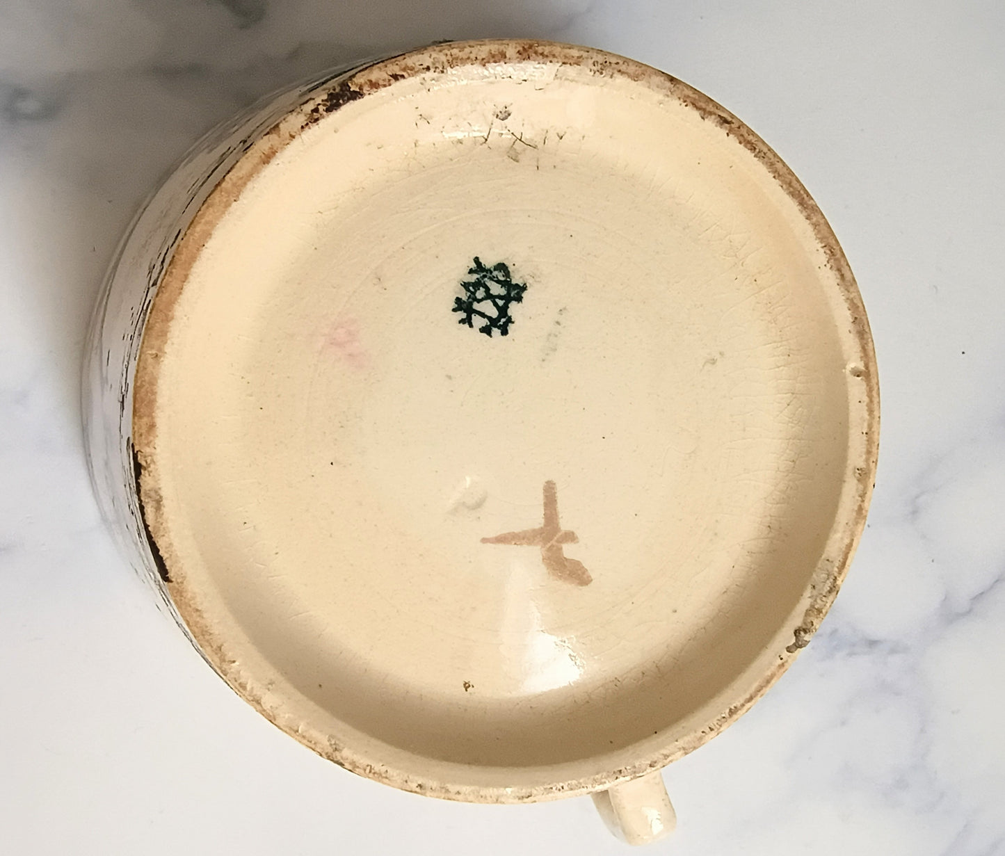 Antique French Creil Montereau Cup – Japanese Cherry Blossom Design
