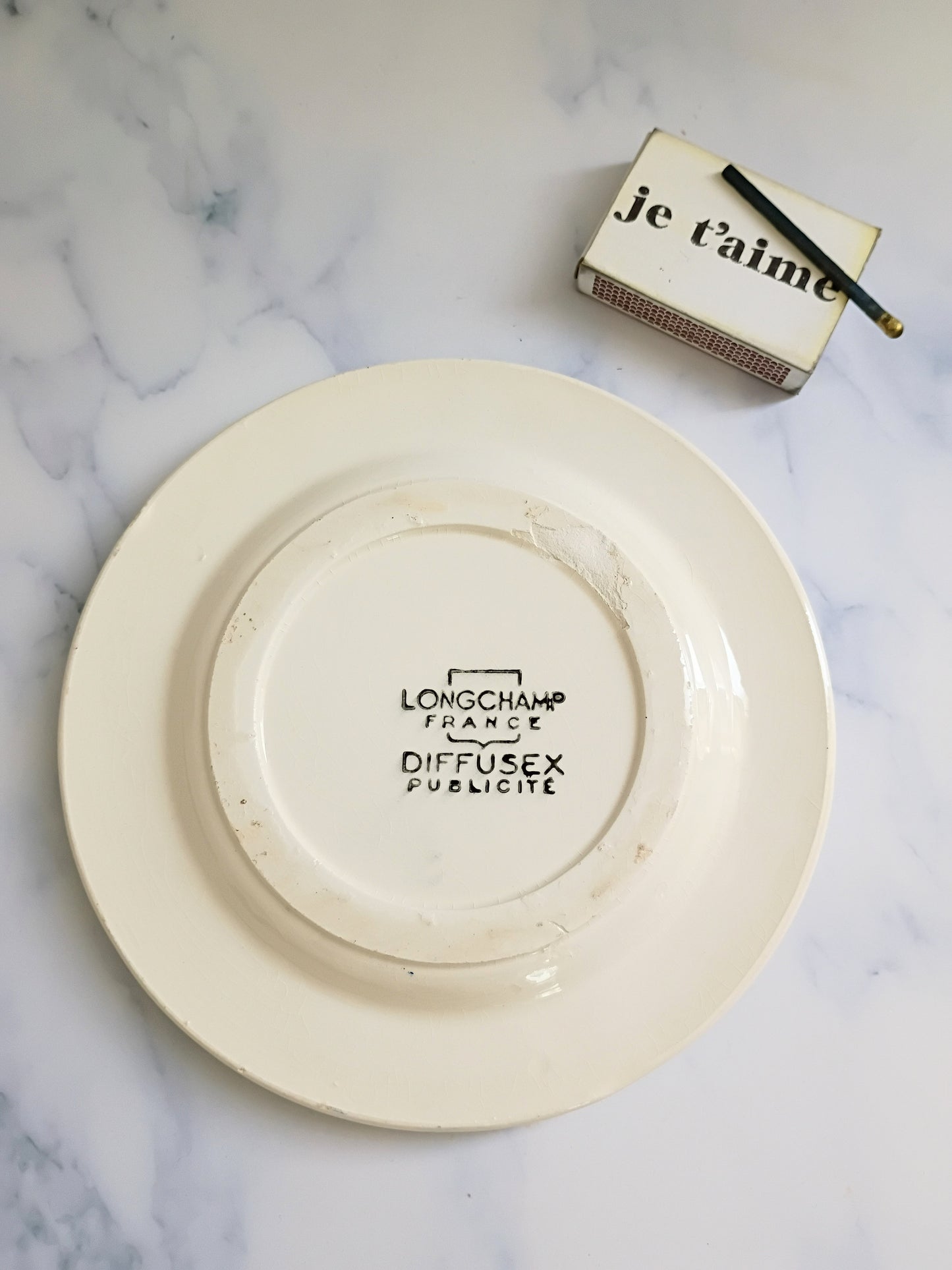 Vintage French Blue Pernod 51 Ashtray