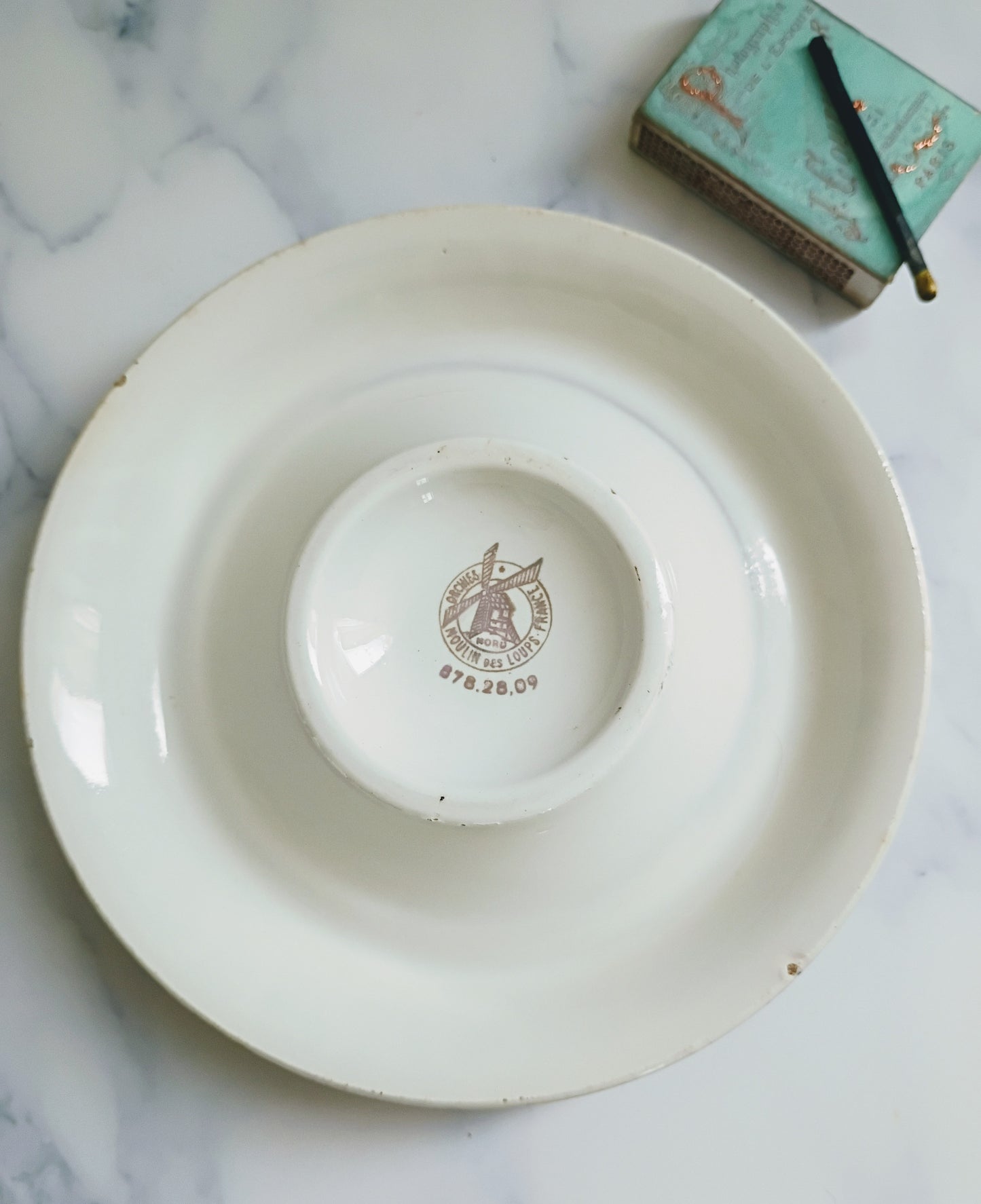 French Vintage Black Porto Cruz Ashtray