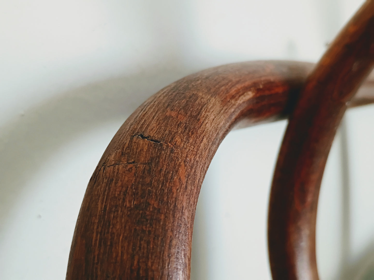 Antique French Bistro Bentwood Coat Hat Rack - 4 Hooks