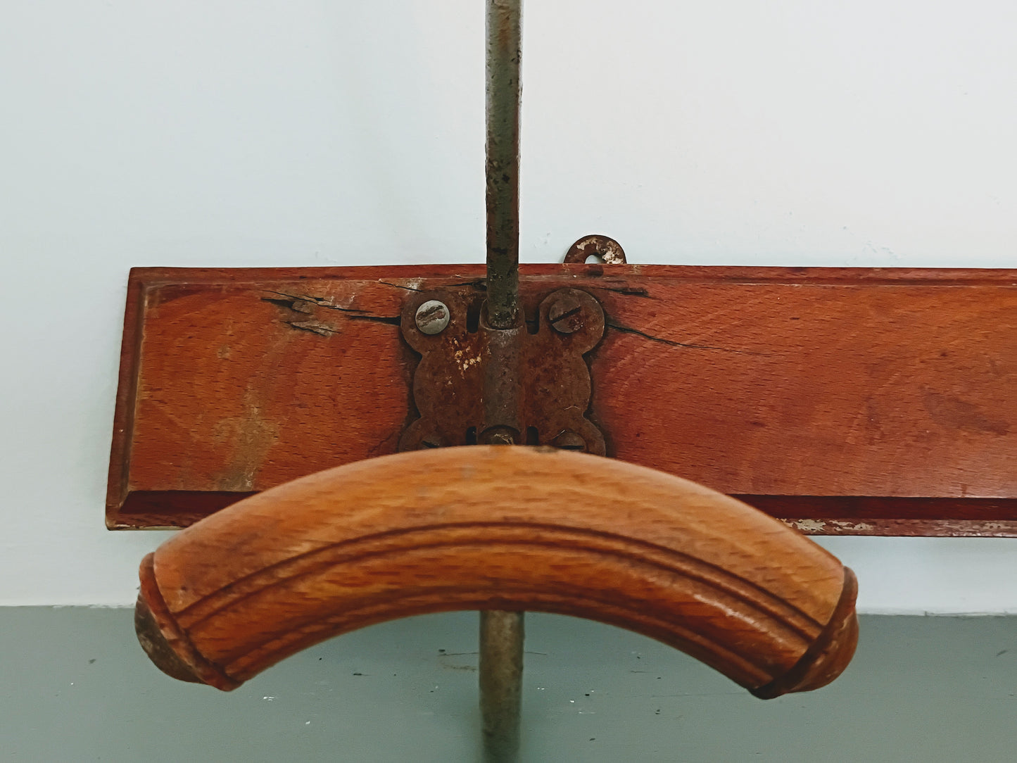 Antique French Bistro 3 Hook Coat Rack