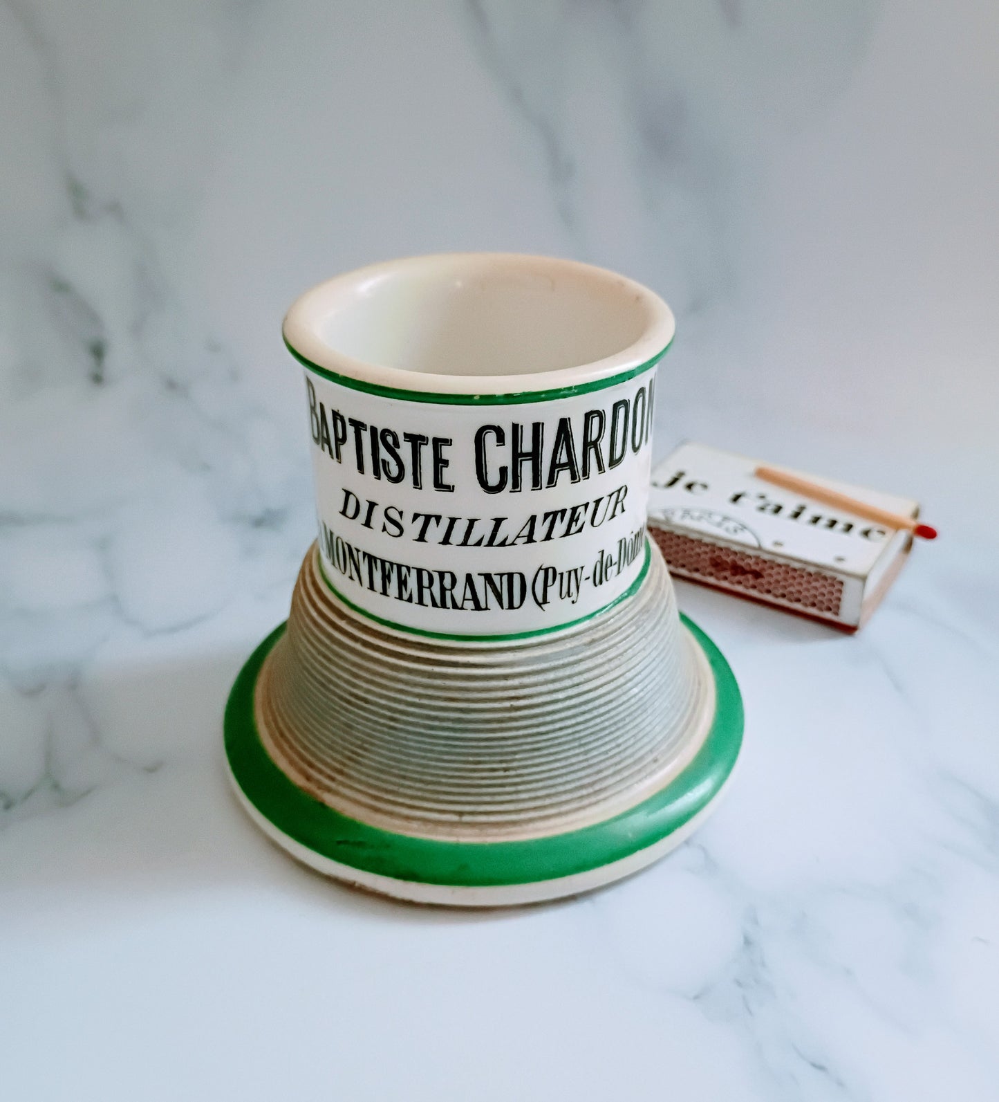Vintage French Green Baptiste Chardon Advertising Match Striker