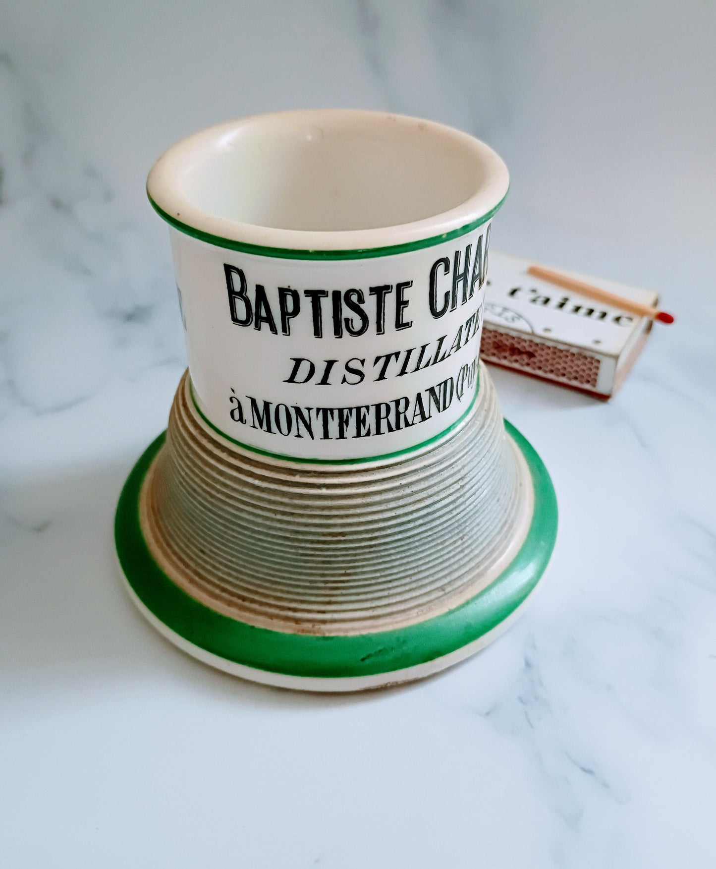 Vintage French Green Baptiste Chardon Advertising Match Striker