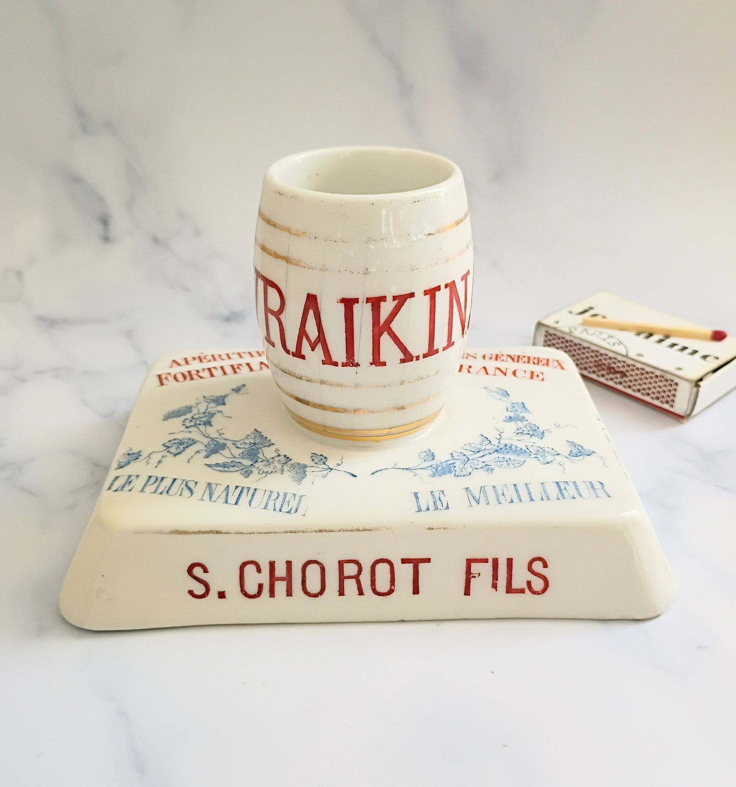 French Blue and Red Chorot Fils Grenoble Advertising Match Striker