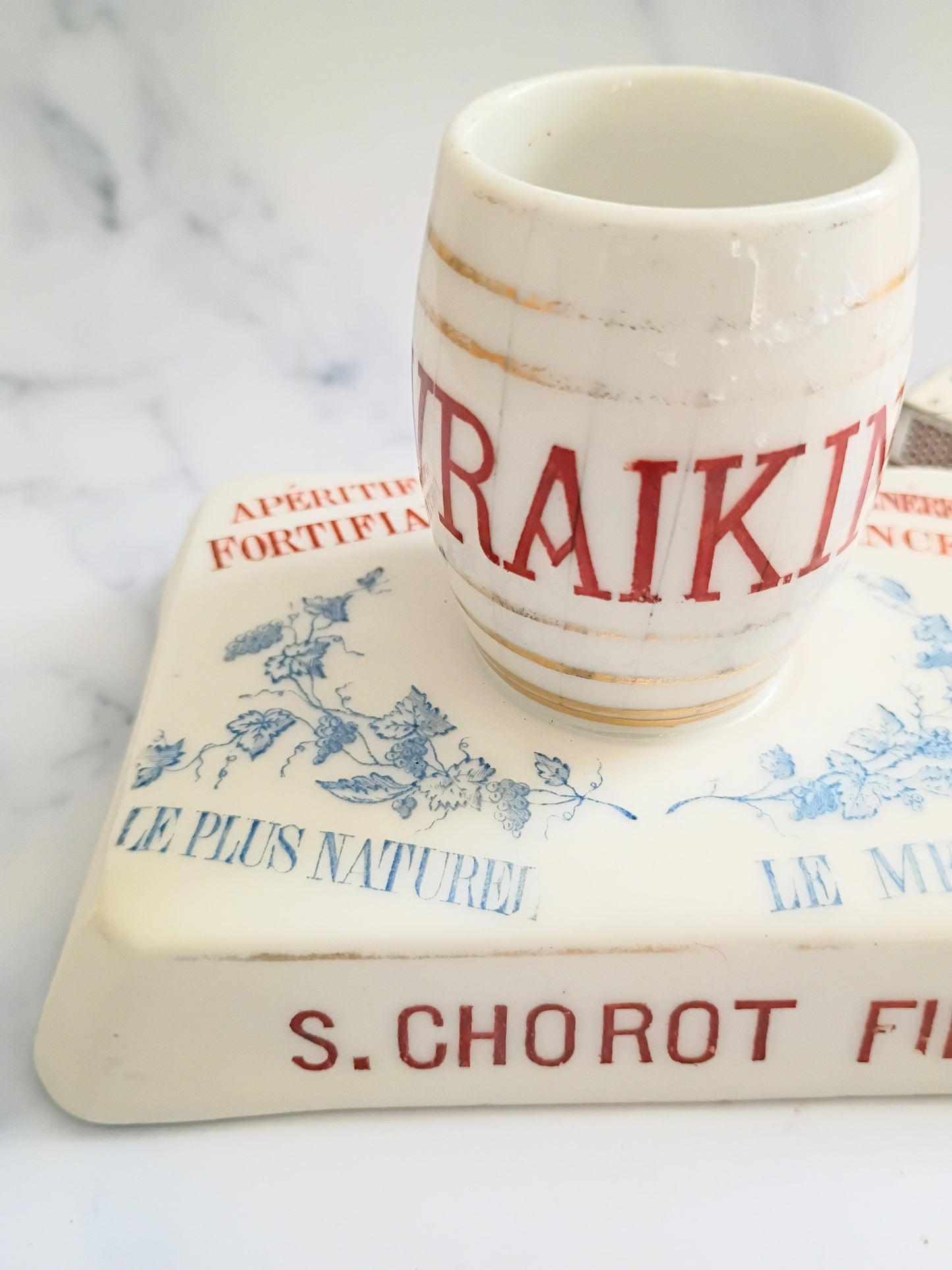 French Blue and Red Chorot Fils Grenoble Advertising Match Striker