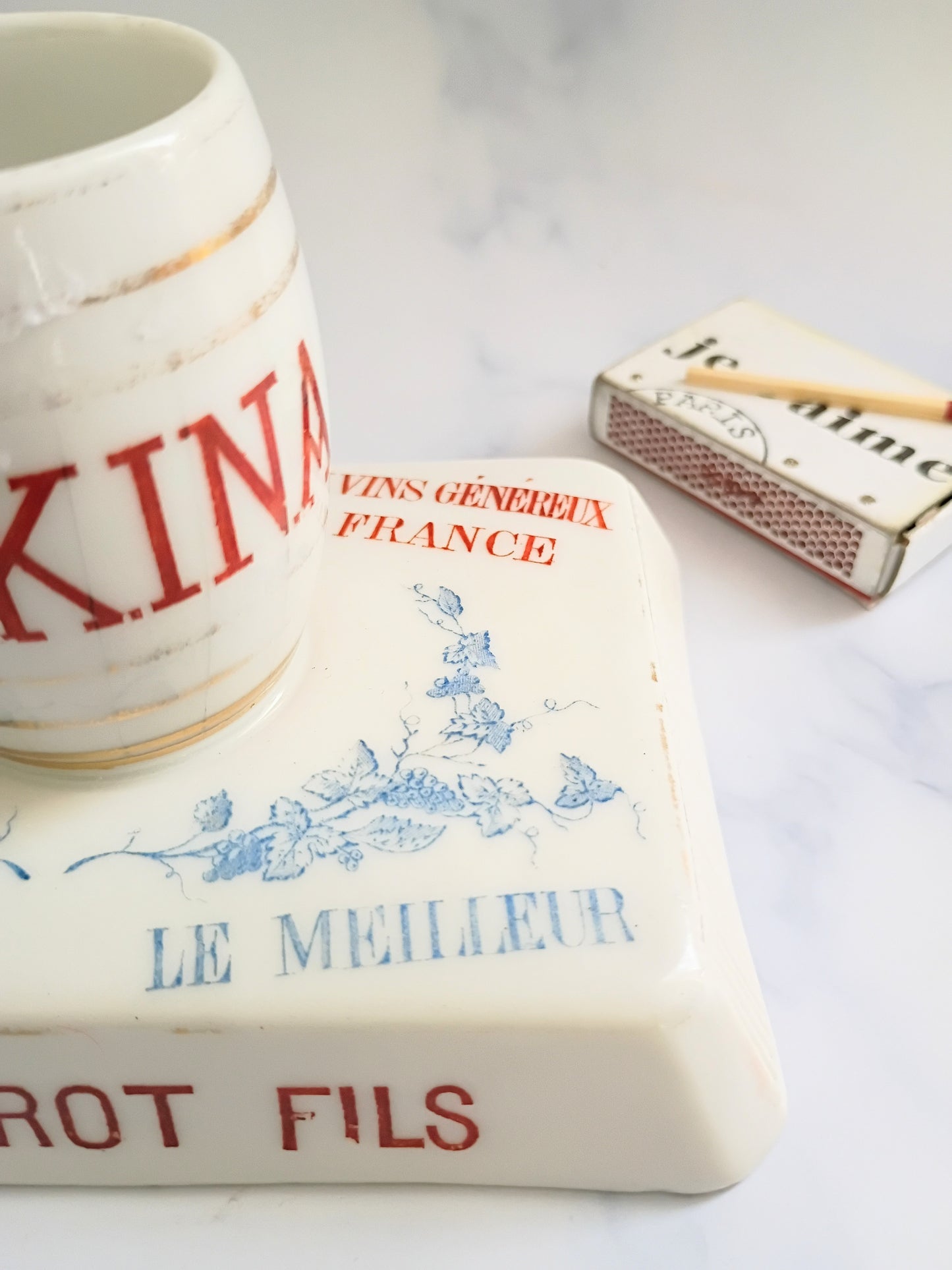 French Blue and Red Chorot Fils Grenoble Advertising Match Striker