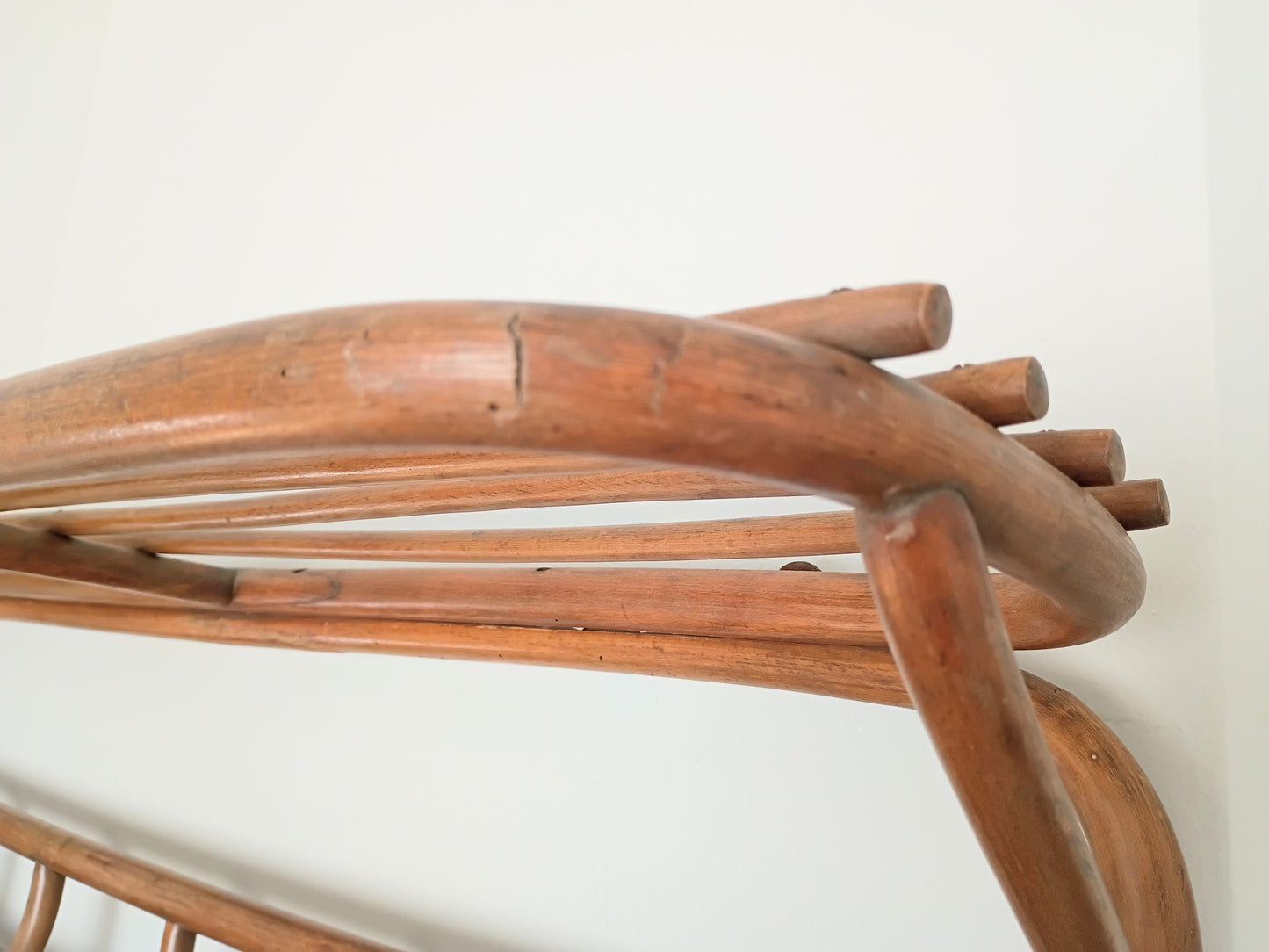 Antique Thonet Bentwood 7 Hook Coat Rack