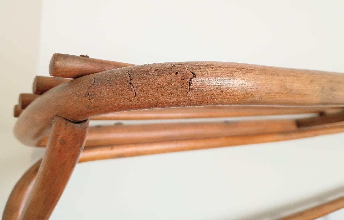 Antique Thonet Bentwood 7 Hook Coat Rack