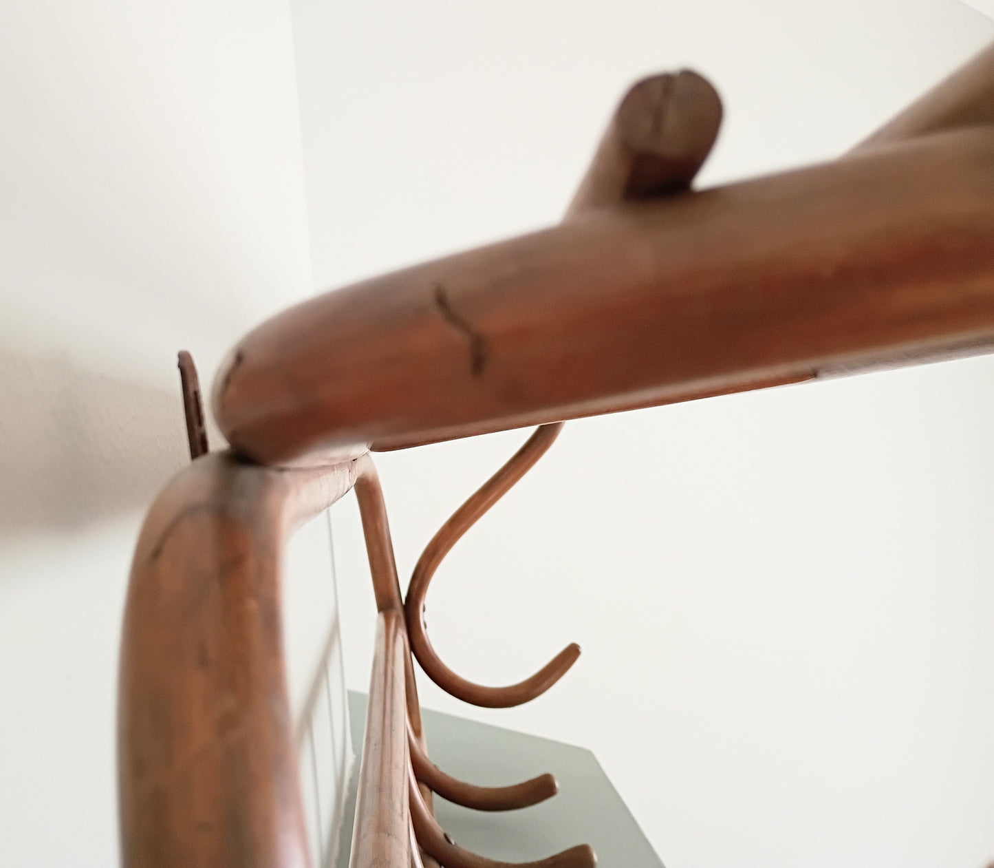 Antique Thonet Bentwood 7 Hook Coat Rack