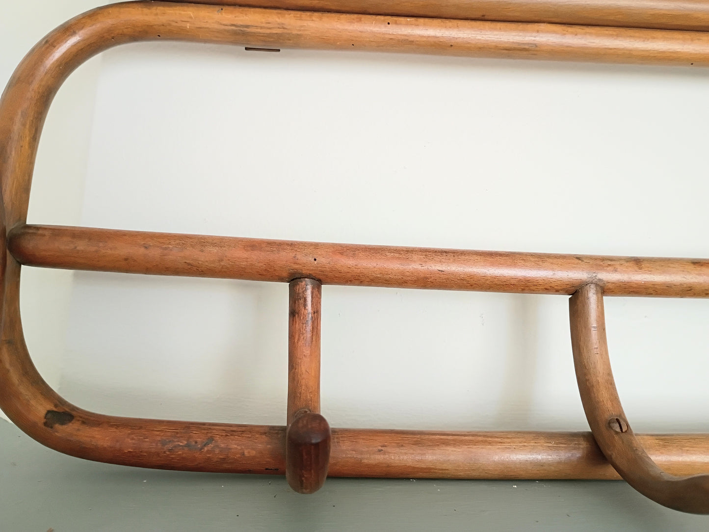 Antique Thonet Bentwood 7 Hook Coat Rack