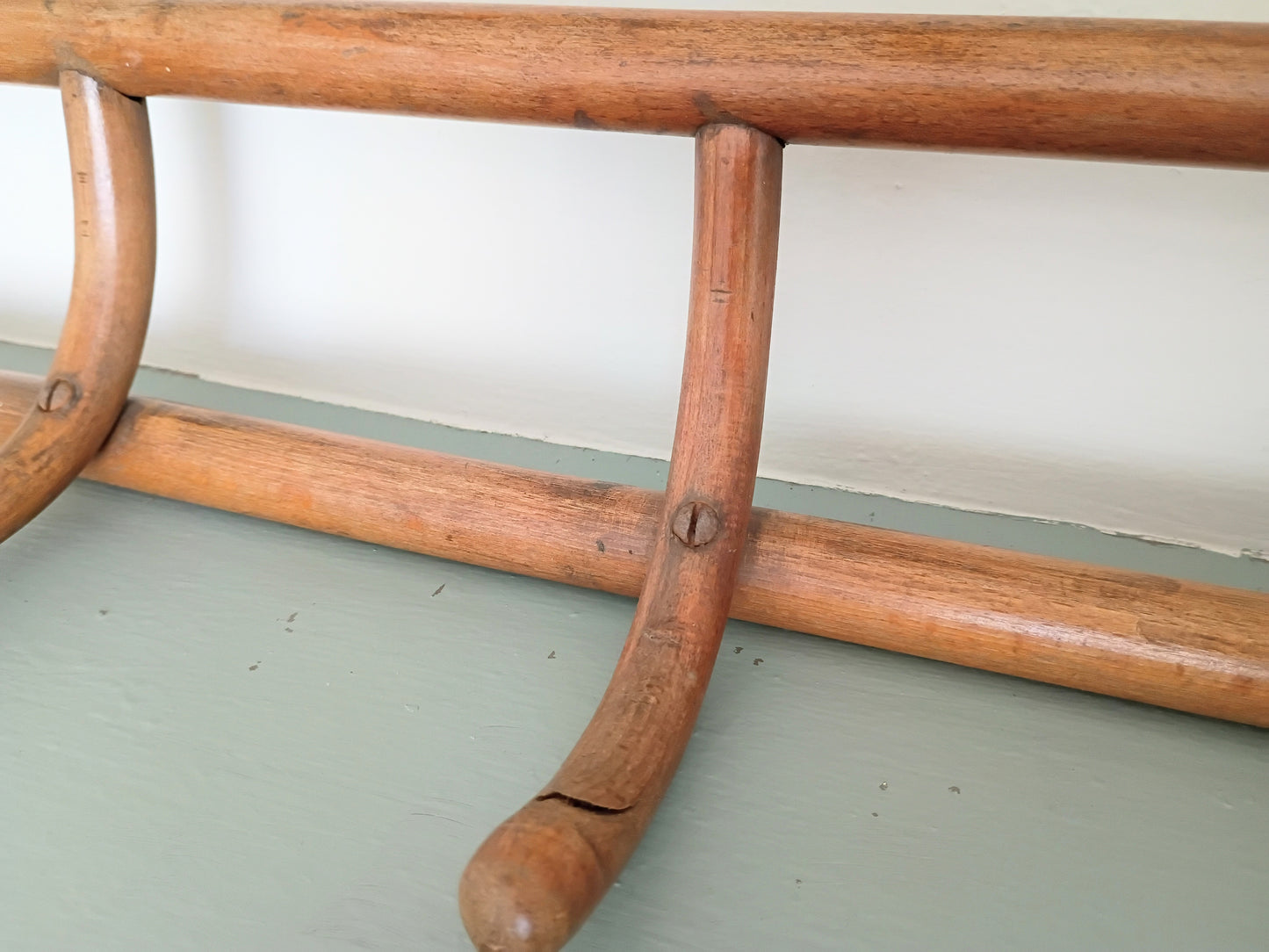Antique Thonet Bentwood 7 Hook Coat Rack
