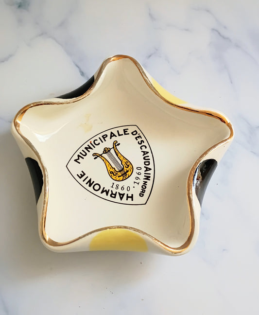 Vintage French Star Shape Ashtray