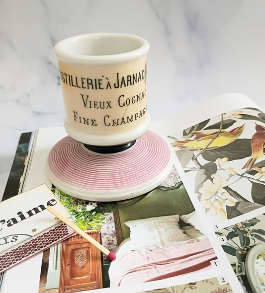 Vintage French Pink Moussours & Delignac Advertising Match Striker