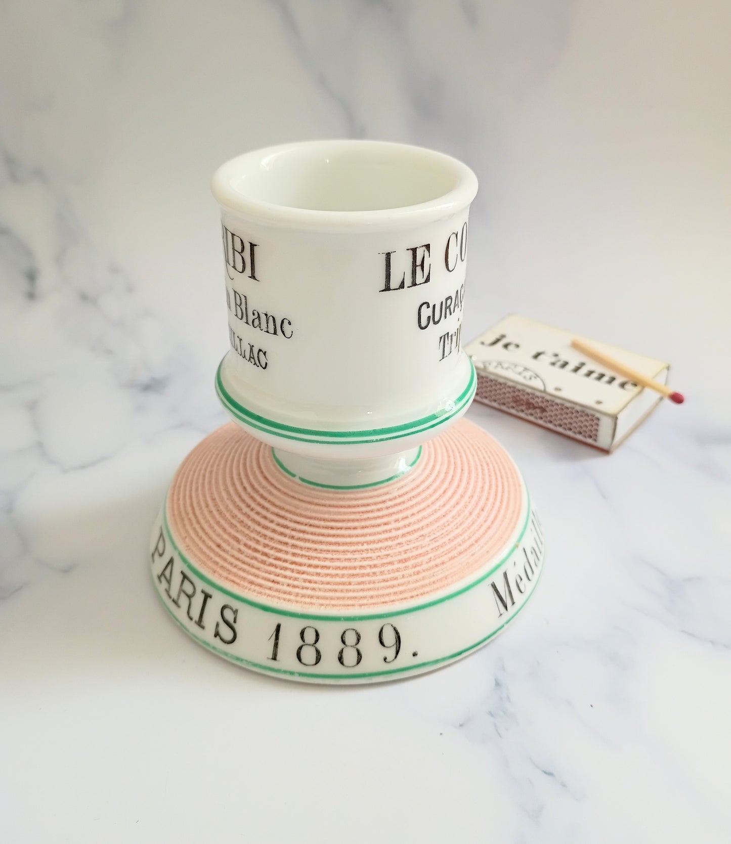 Vintage French Paris Pink Le Coursier Advertising Match Striker