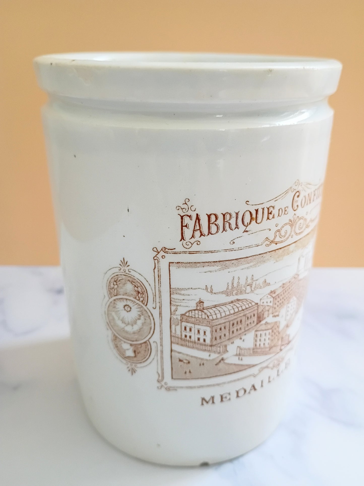 Antique French Confiture Jar – Fabrique de Confitures Medaille d'Or