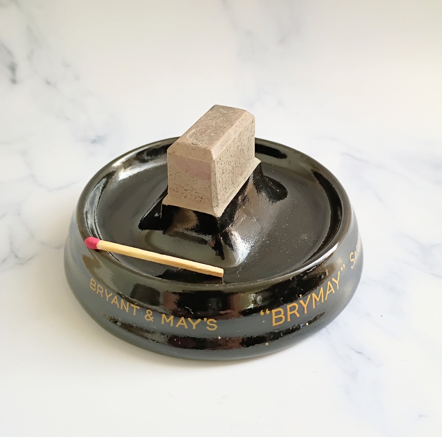 Antique English Bryant & May's Match Striker Holder