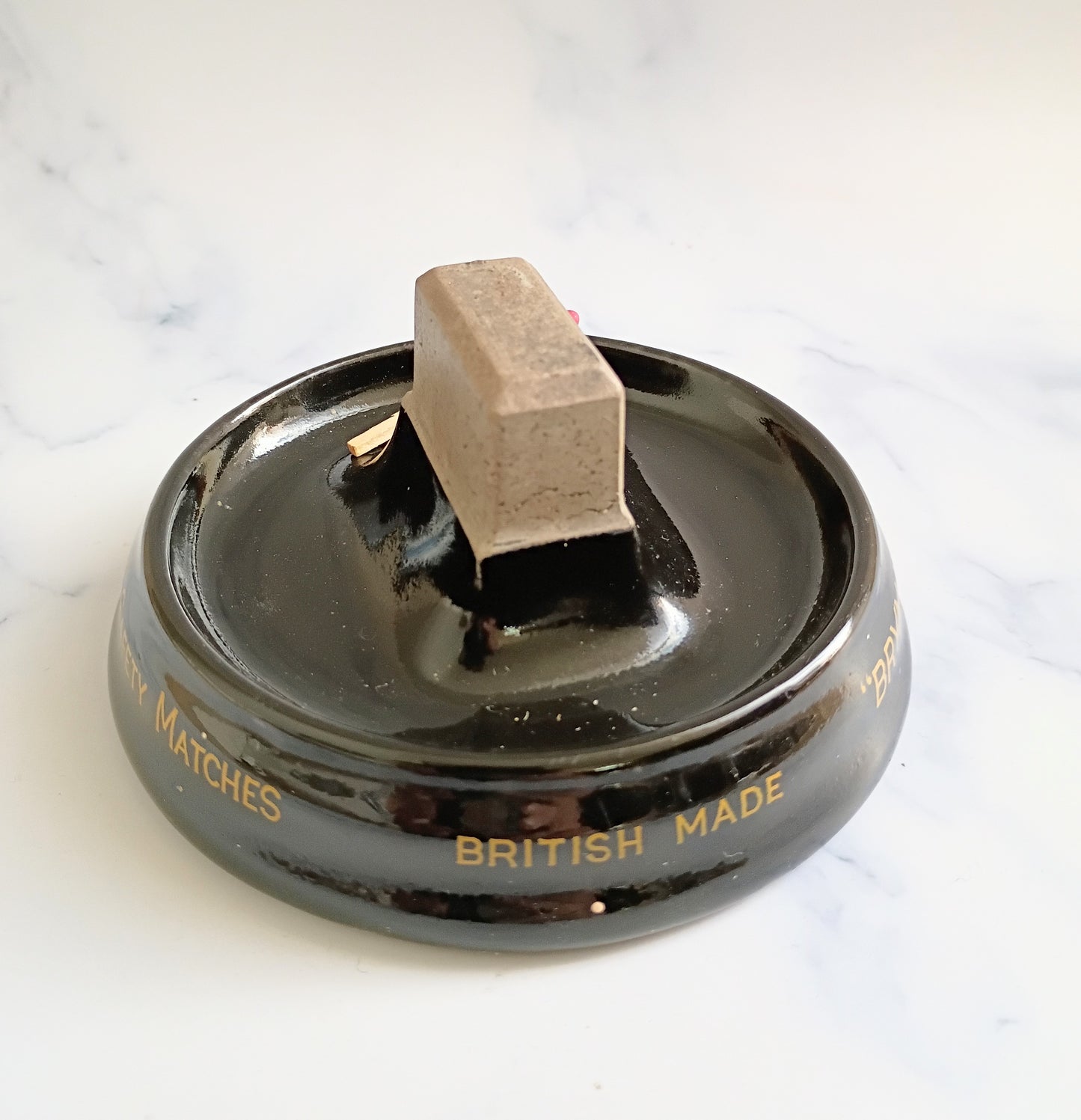 Antique English Bryant & May's Match Striker Holder