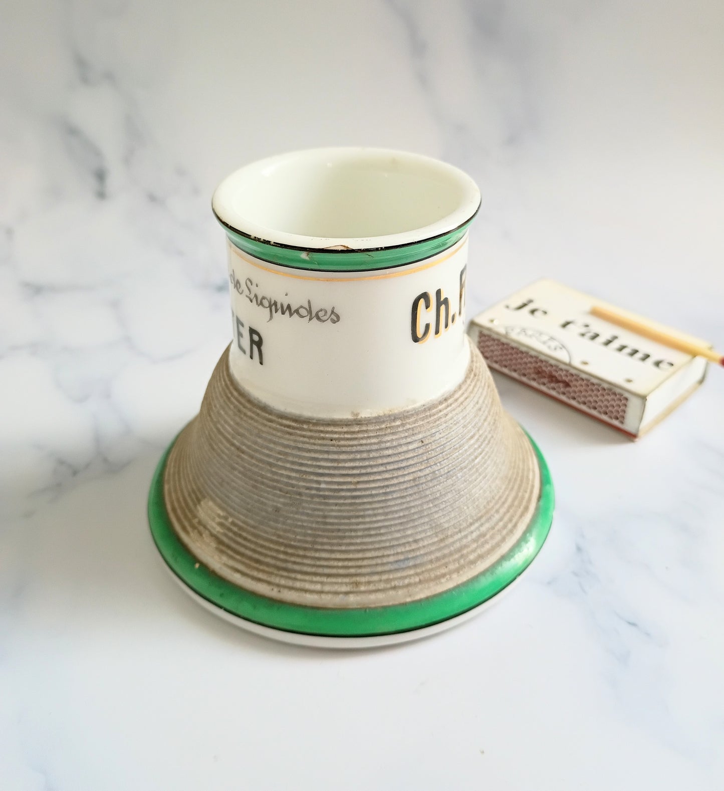 Vintage French Green Roulet Bitter Advertising Match Striker