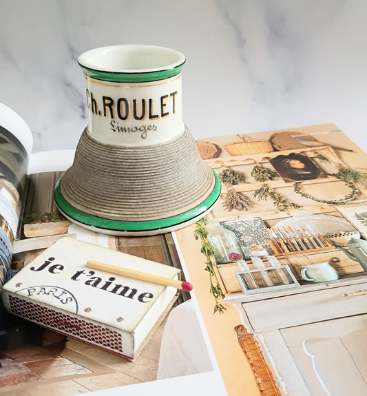 Vintage French Green Roulet Bitter Advertising Match Striker