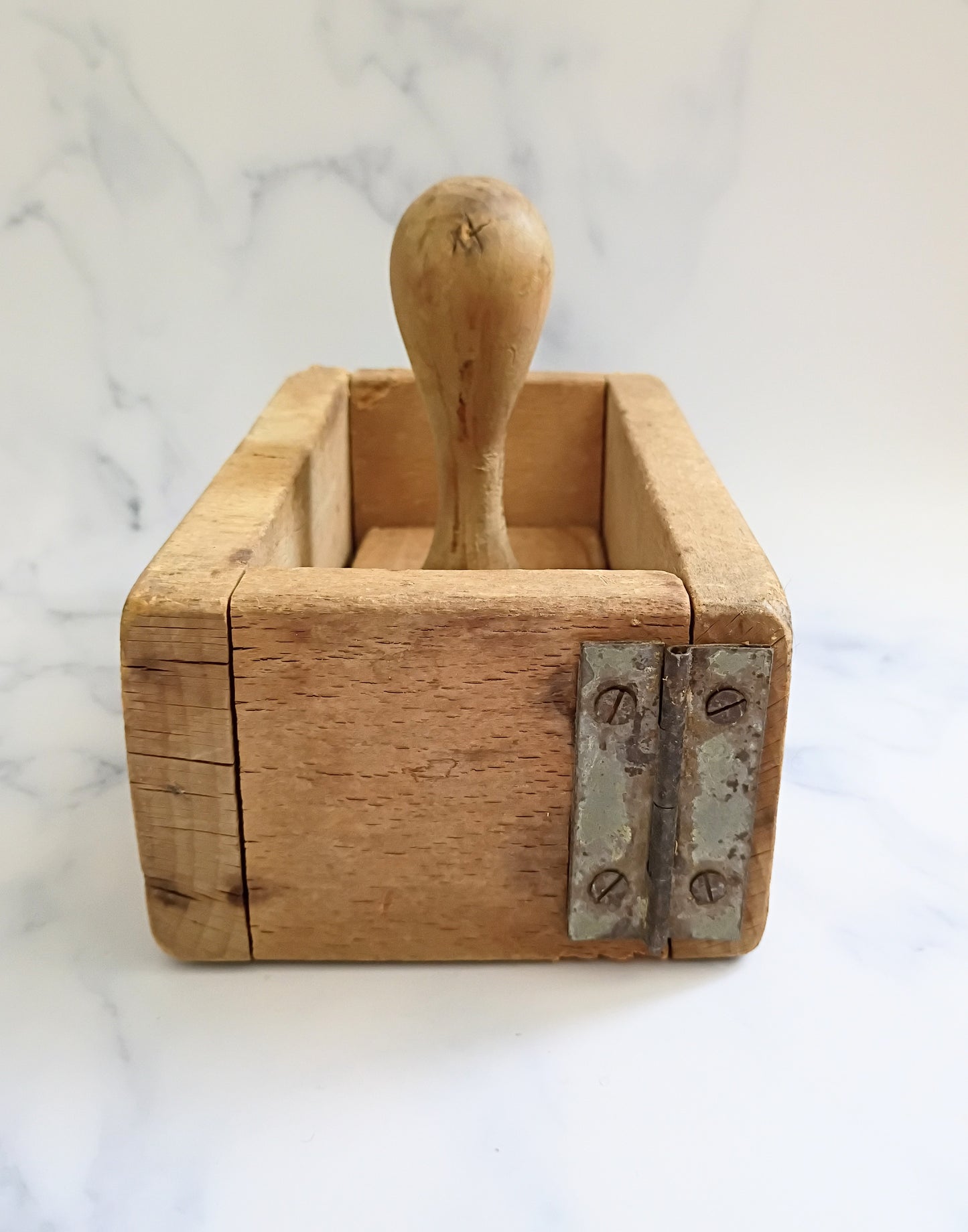 Antique French Hand Carved Wooden Butter Cow Mold