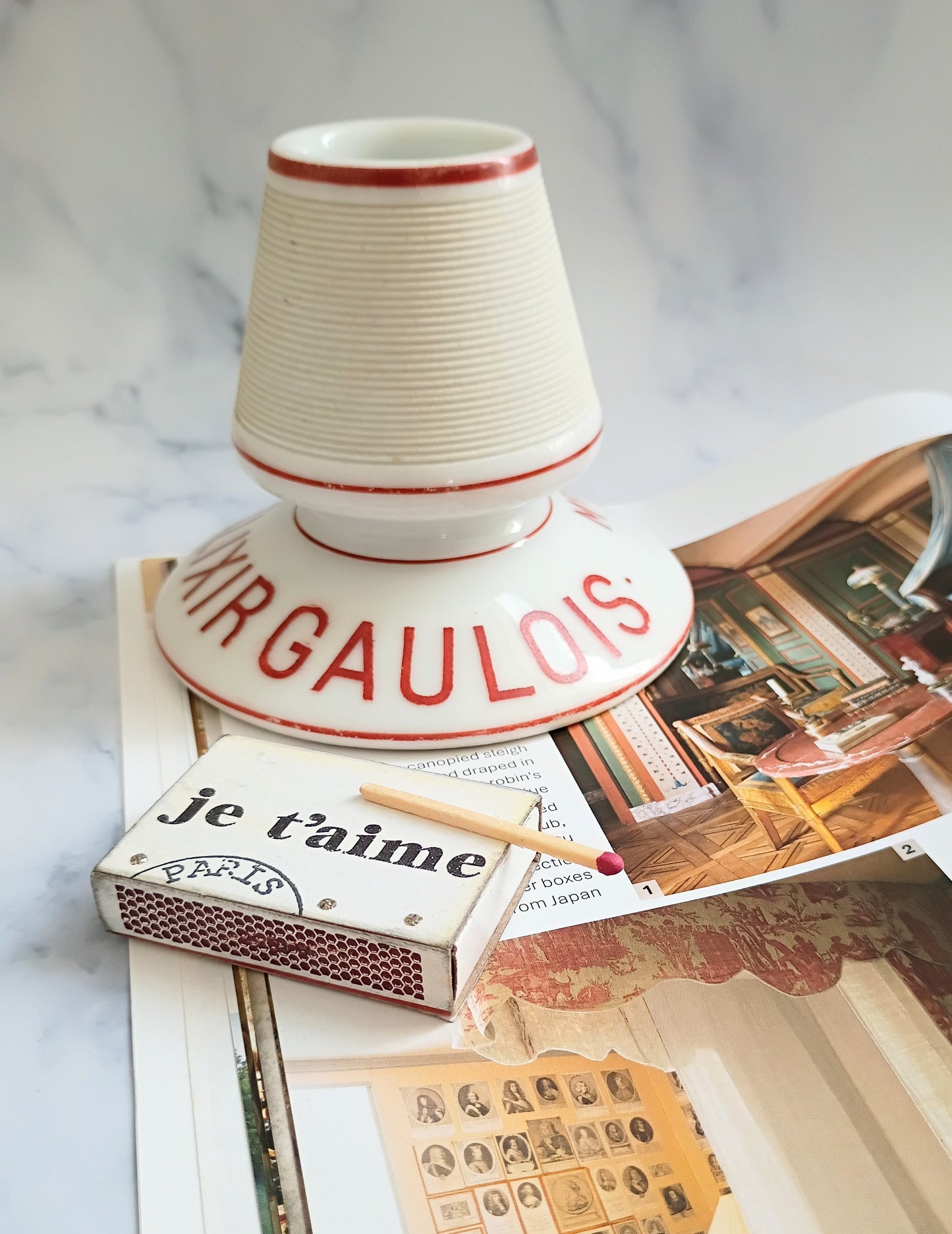 Vintage French Elixir Gaulois Lyon Advertising Match Striker