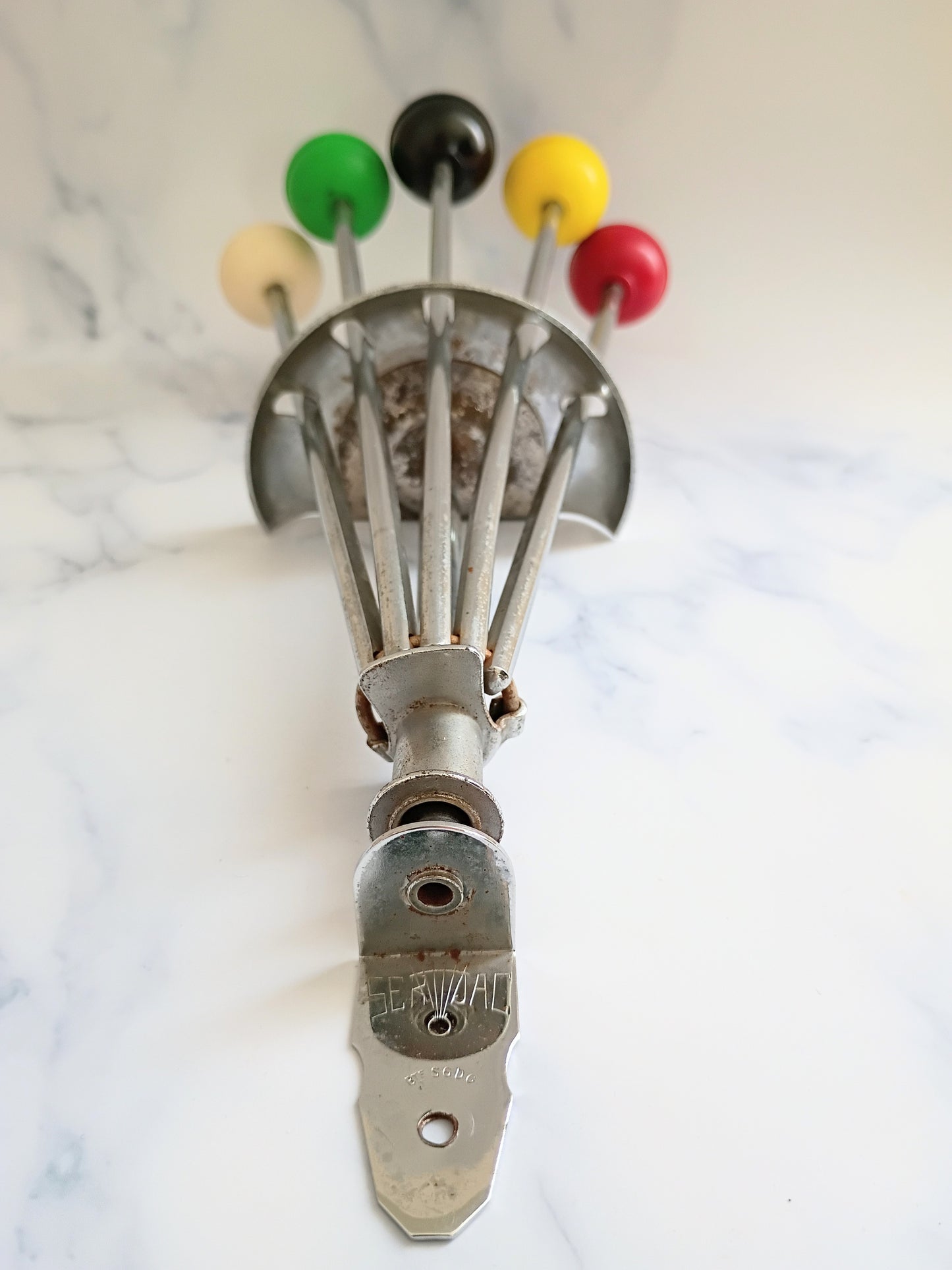 Vintage French Serjac Mid-Century Modern Hat & Towel Rack