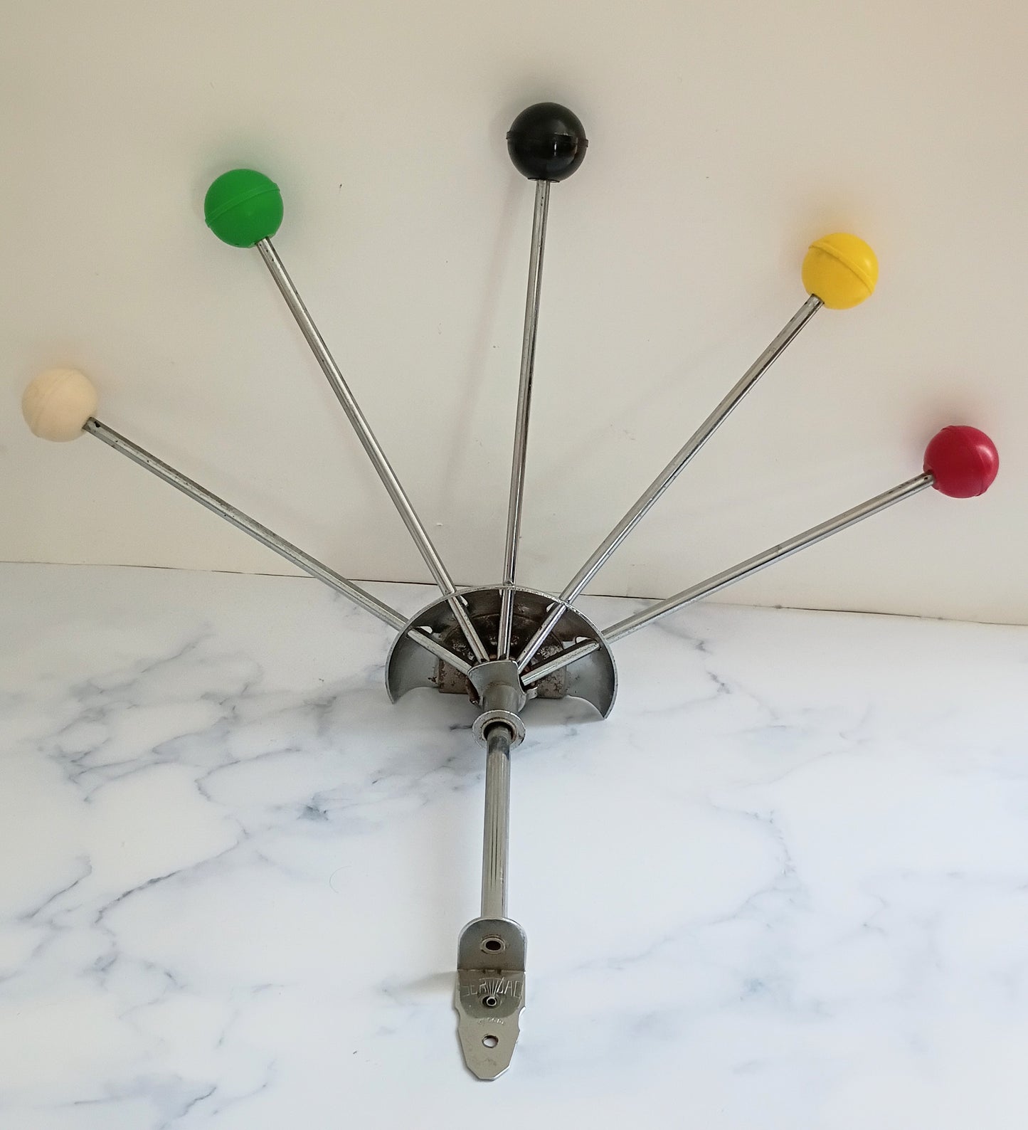 Vintage French Serjac Mid-Century Modern Hat & Towel Rack