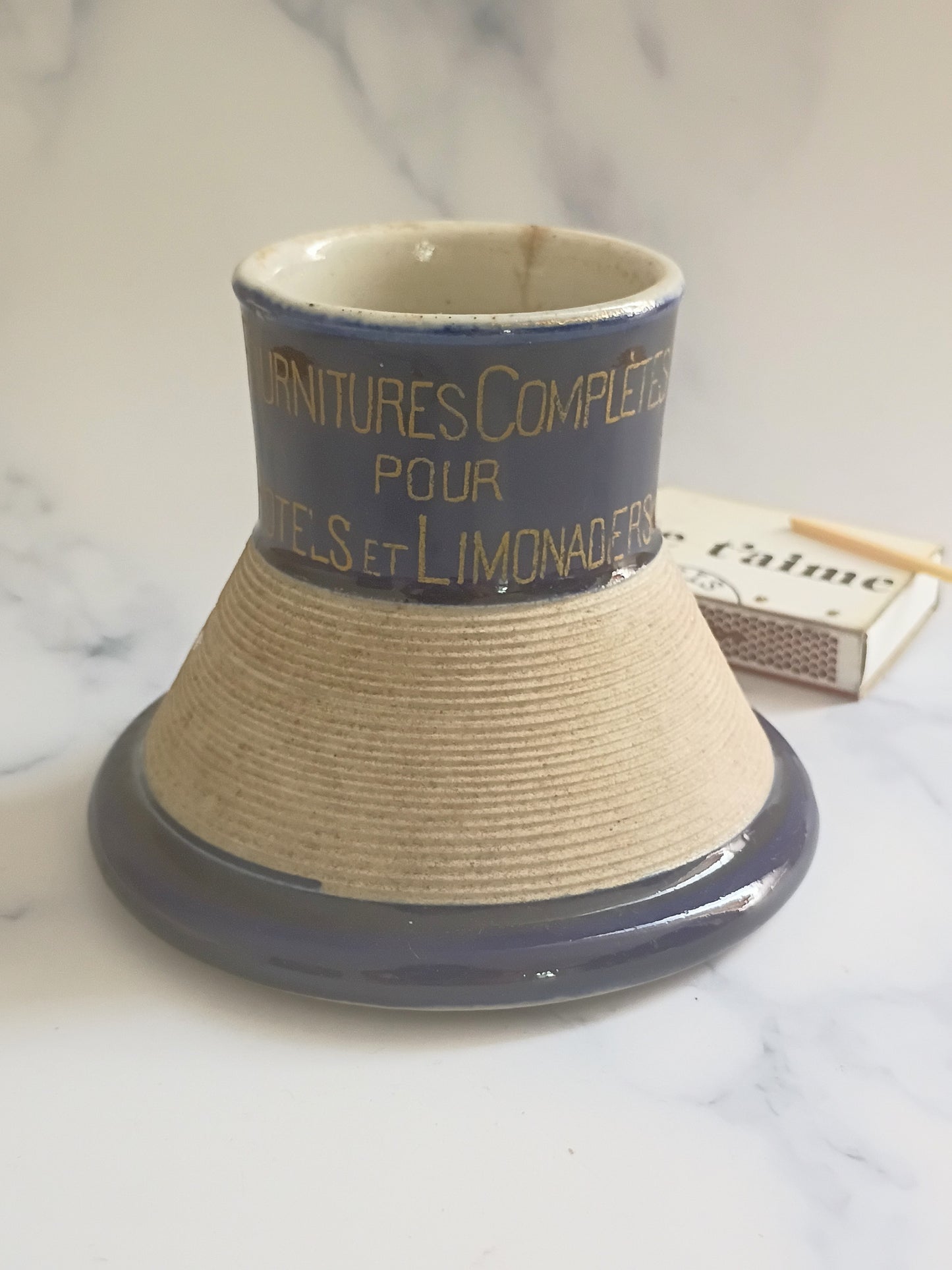 Vintage French E. Manuguet Dark Blue Match Striker