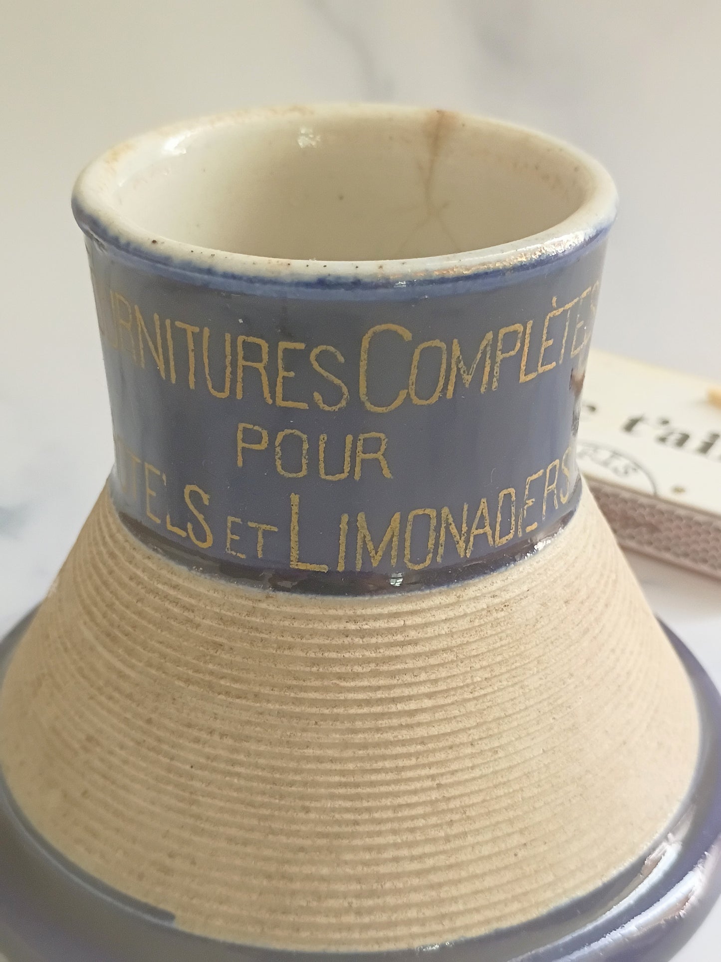 Vintage French E. Manuguet Dark Blue Match Striker