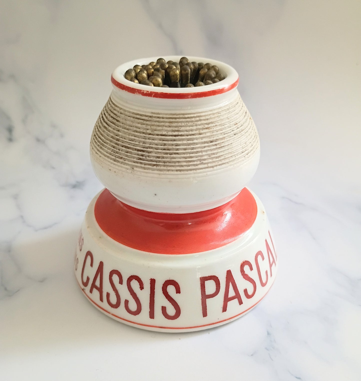 Vintage French Red Cassis Pascal Advertising Match Striker