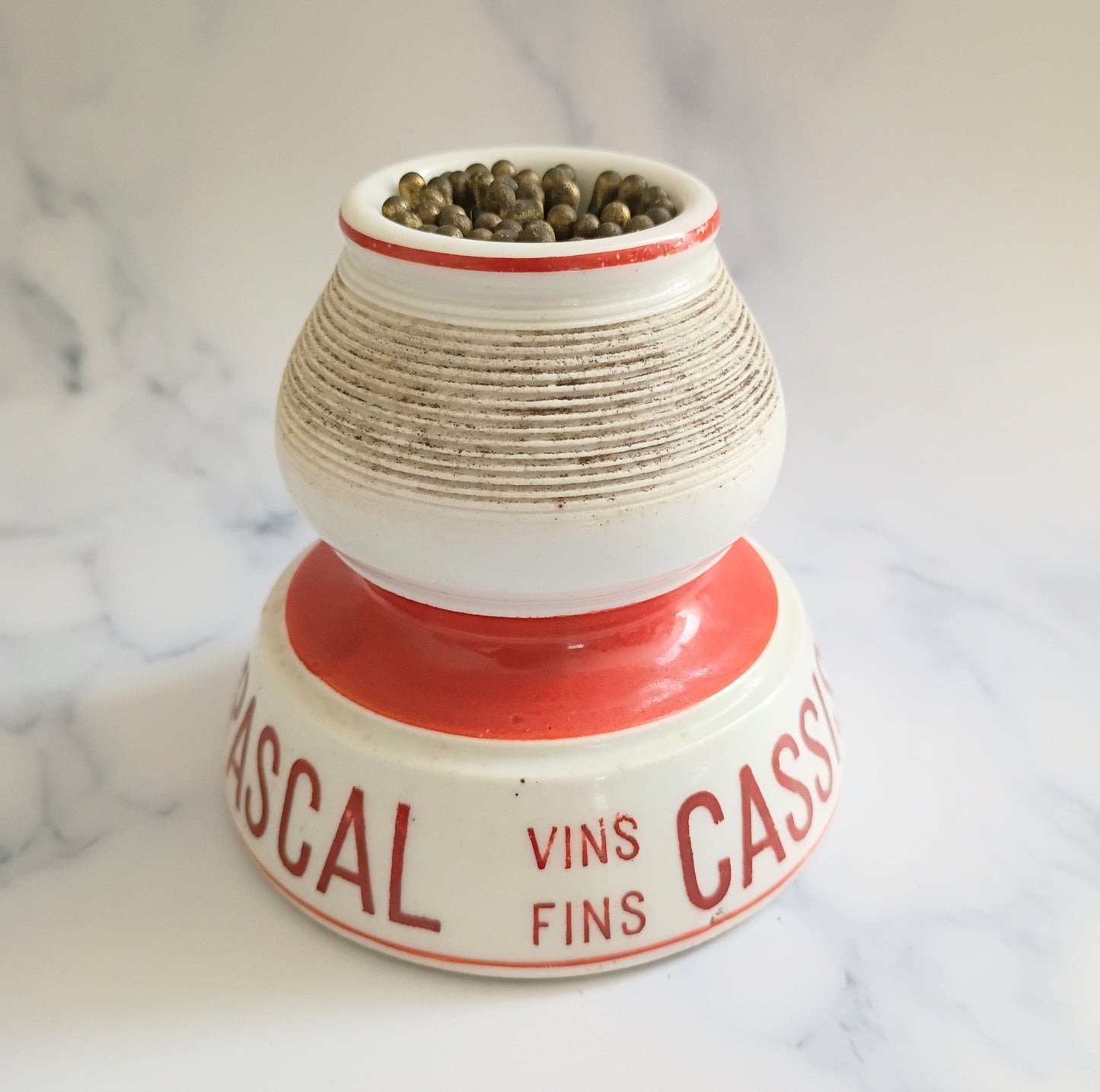 Vintage French Red Cassis Pascal Advertising Match Striker