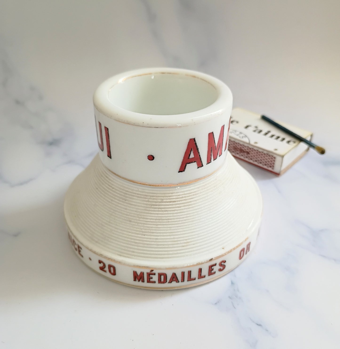 Vintage French Red Amara Nice Advertising Match Striker