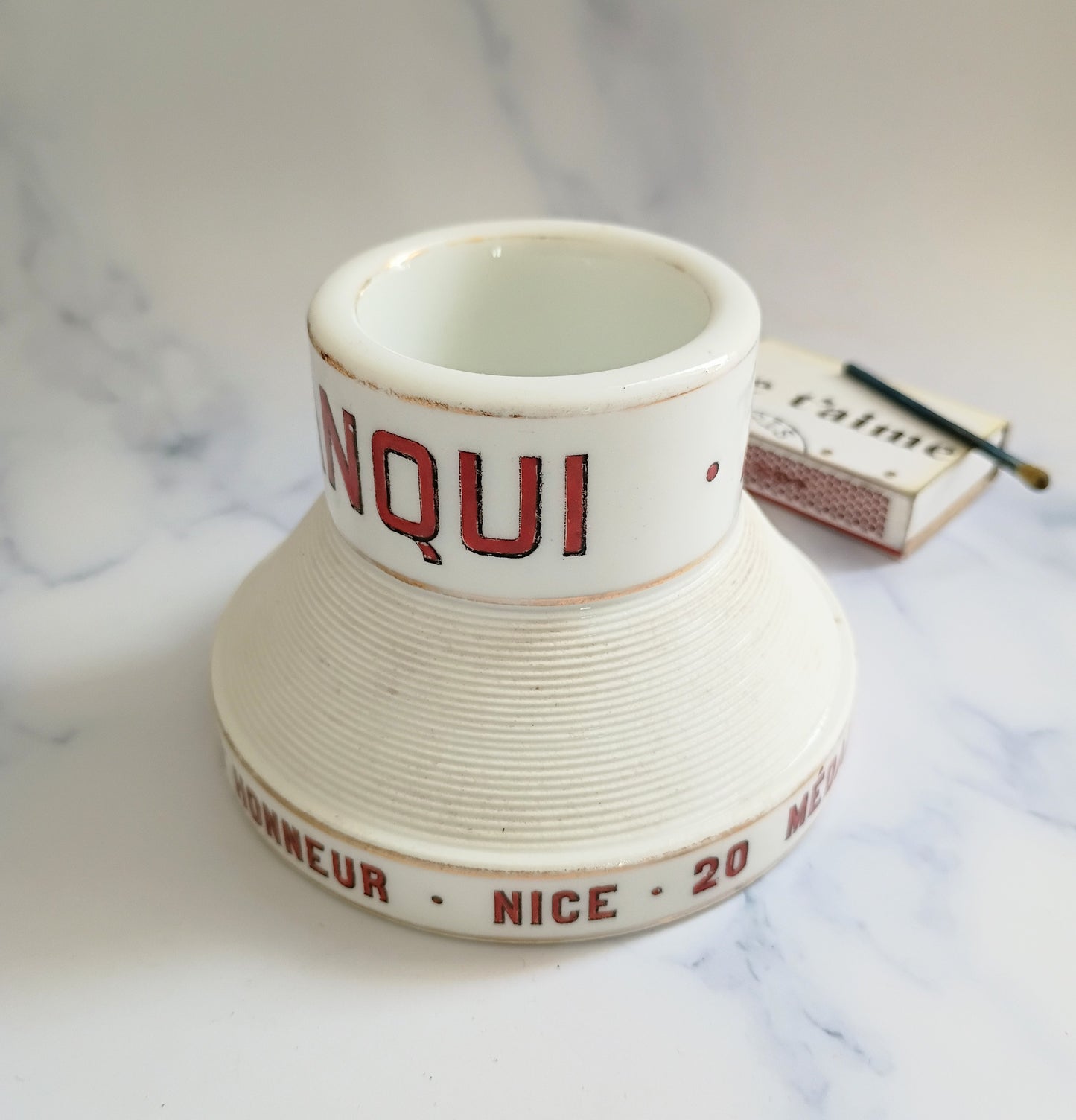 Vintage French Red Amara Nice Advertising Match Striker