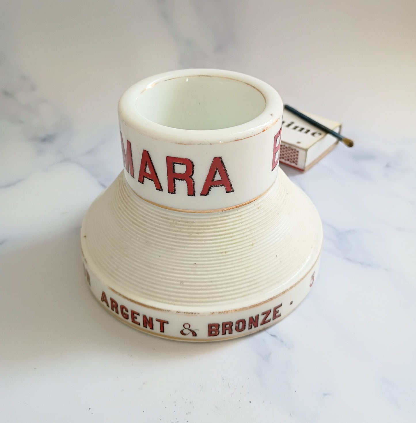 Vintage French Red Amara Nice Advertising Match Striker