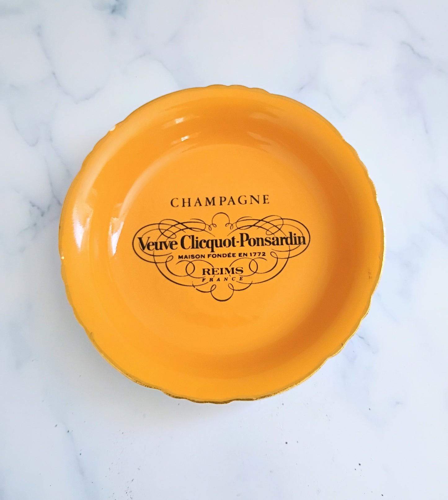 French Vintage Veuve Clicquot Champagne Ashtray