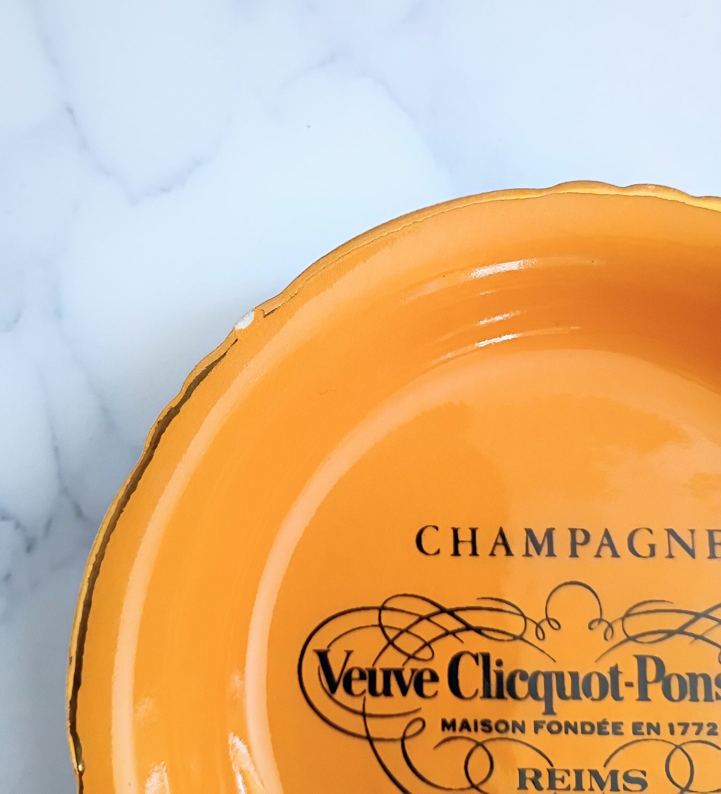 French Vintage Veuve Clicquot Champagne Ashtray