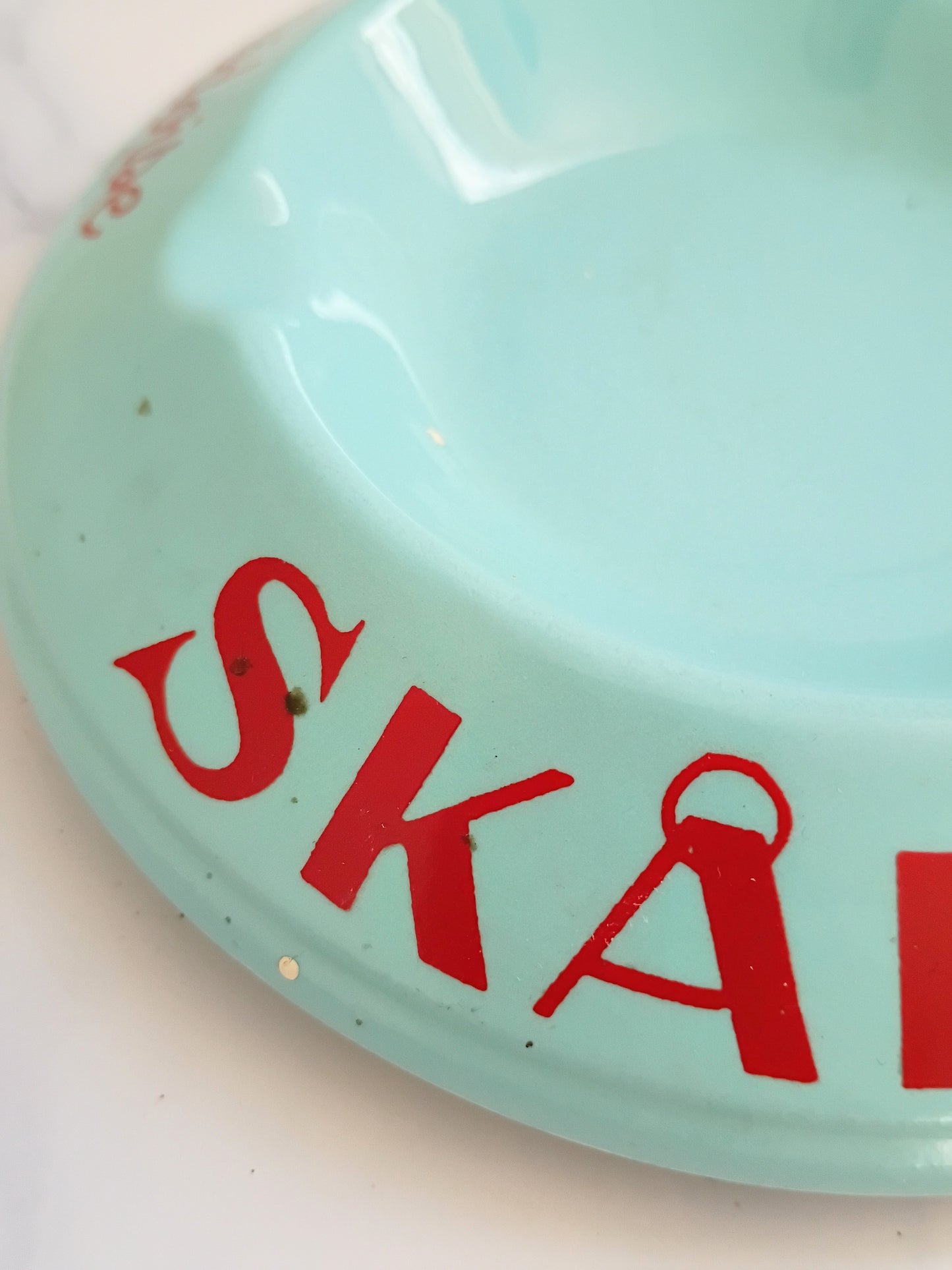 Vintage Blue Skål Ashtray