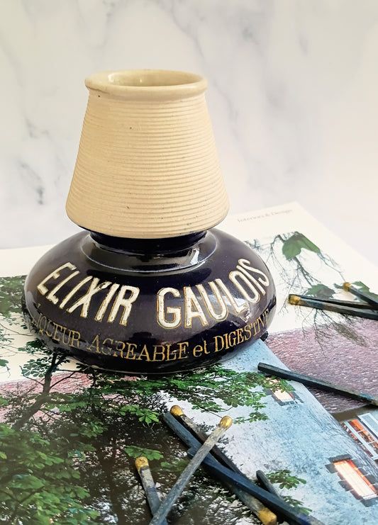 Vintage French Ink Blue Elixir Gaulois Match Striker