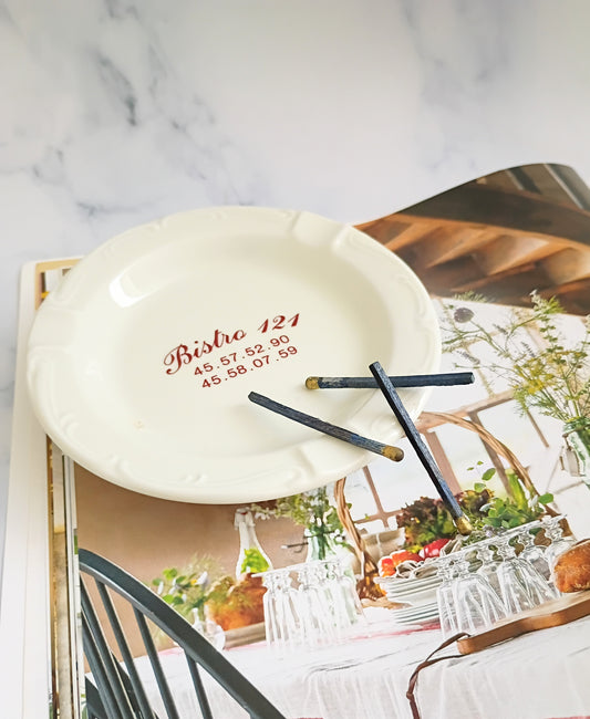 Vintage French Paris Bistro 121 Ashtray