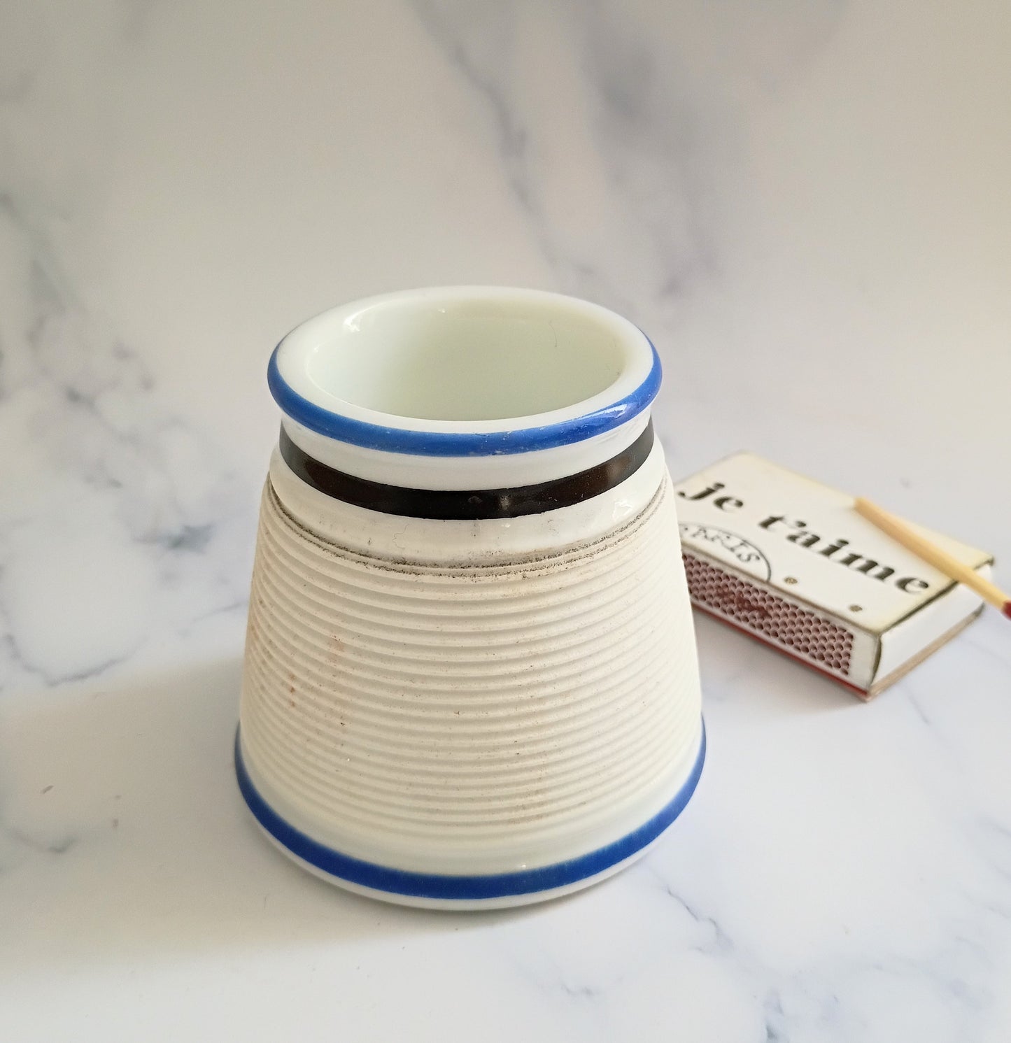 Vintage French Blue Stripe Match Striker
