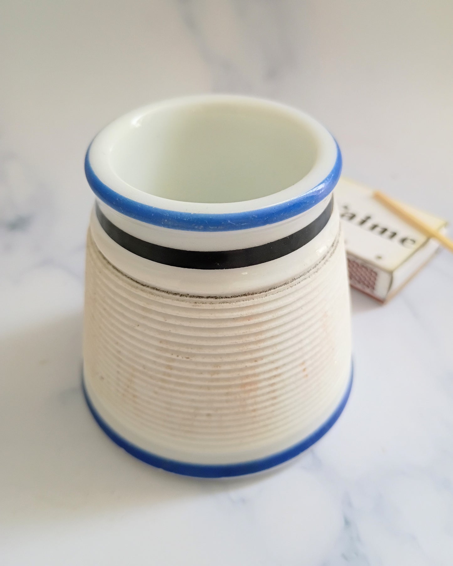 Vintage French Blue Stripe Match Striker
