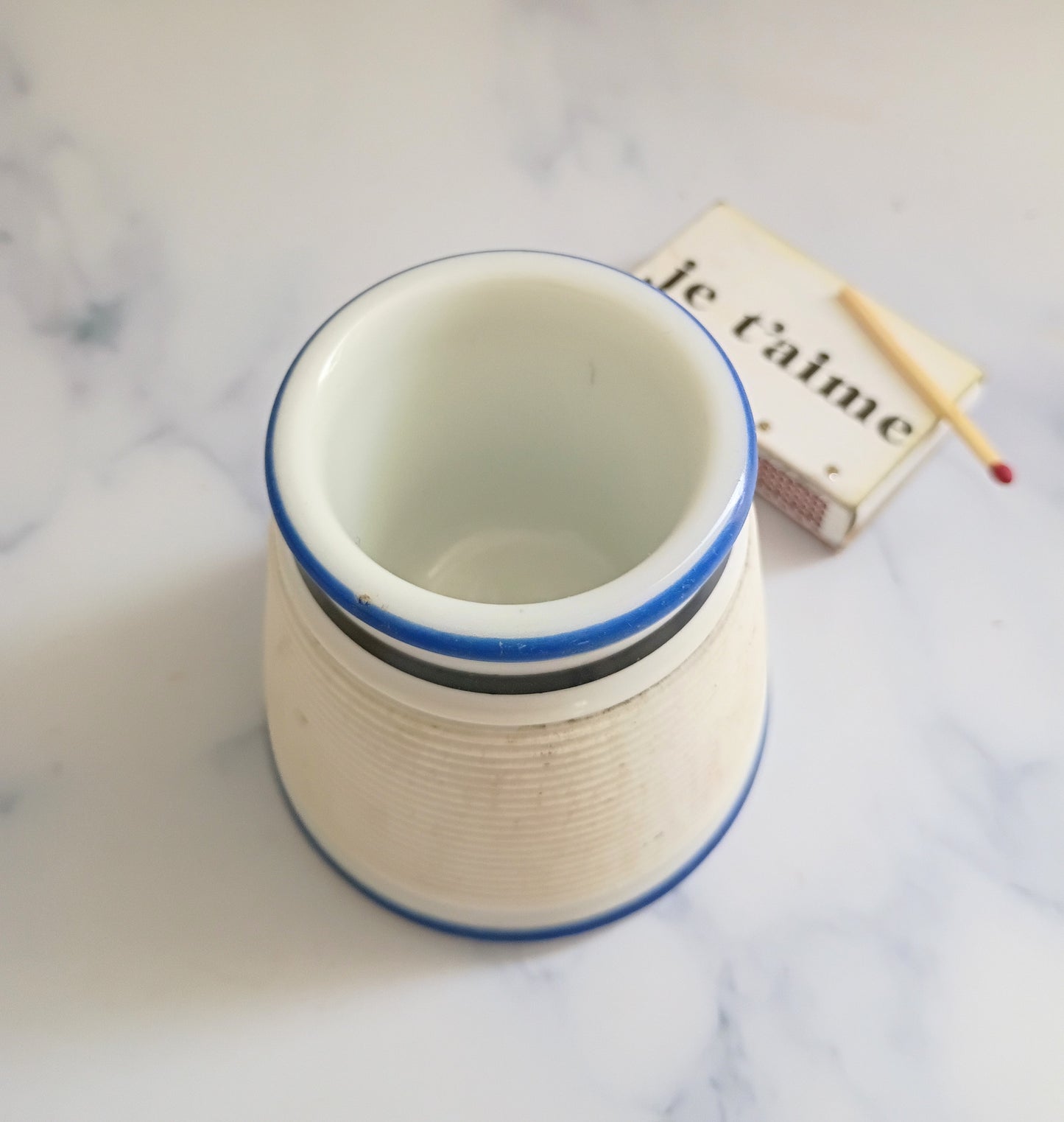 Vintage French Blue Stripe Match Striker