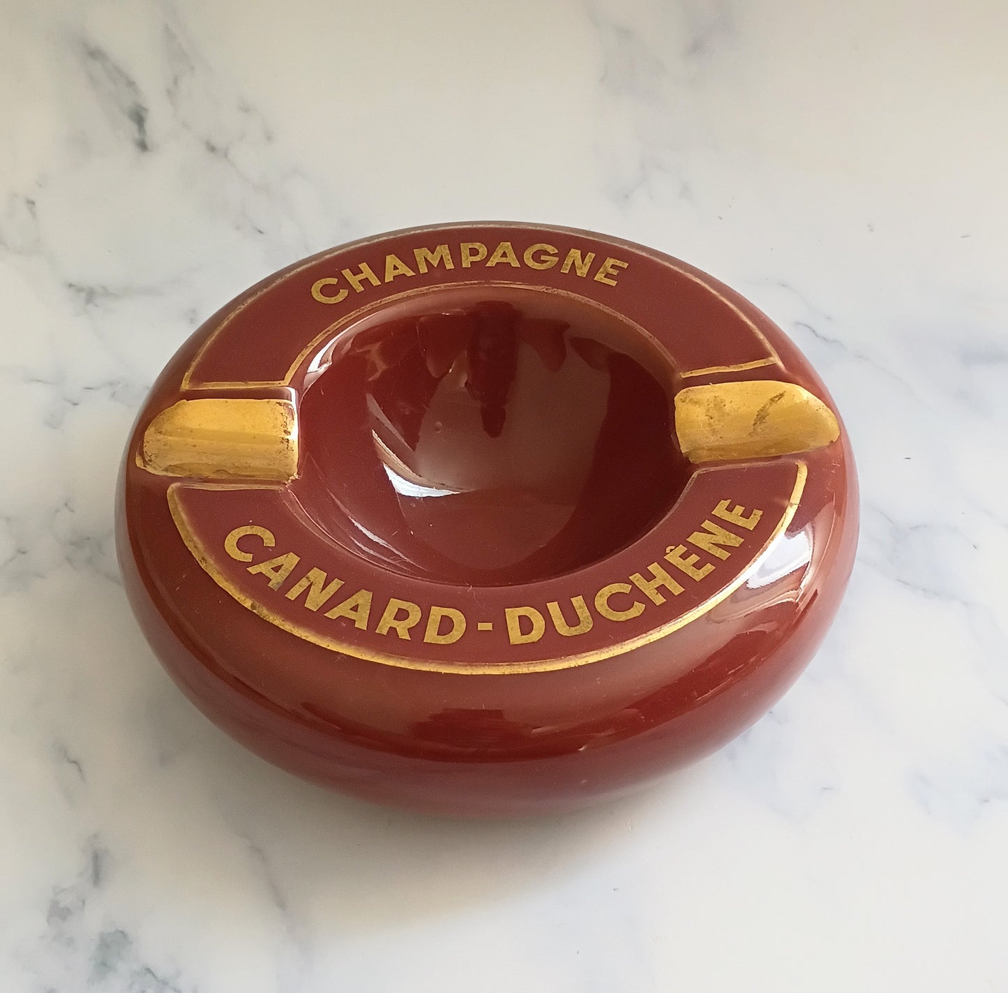 Vintage French Canard-Duchêne Champagne Ashtray