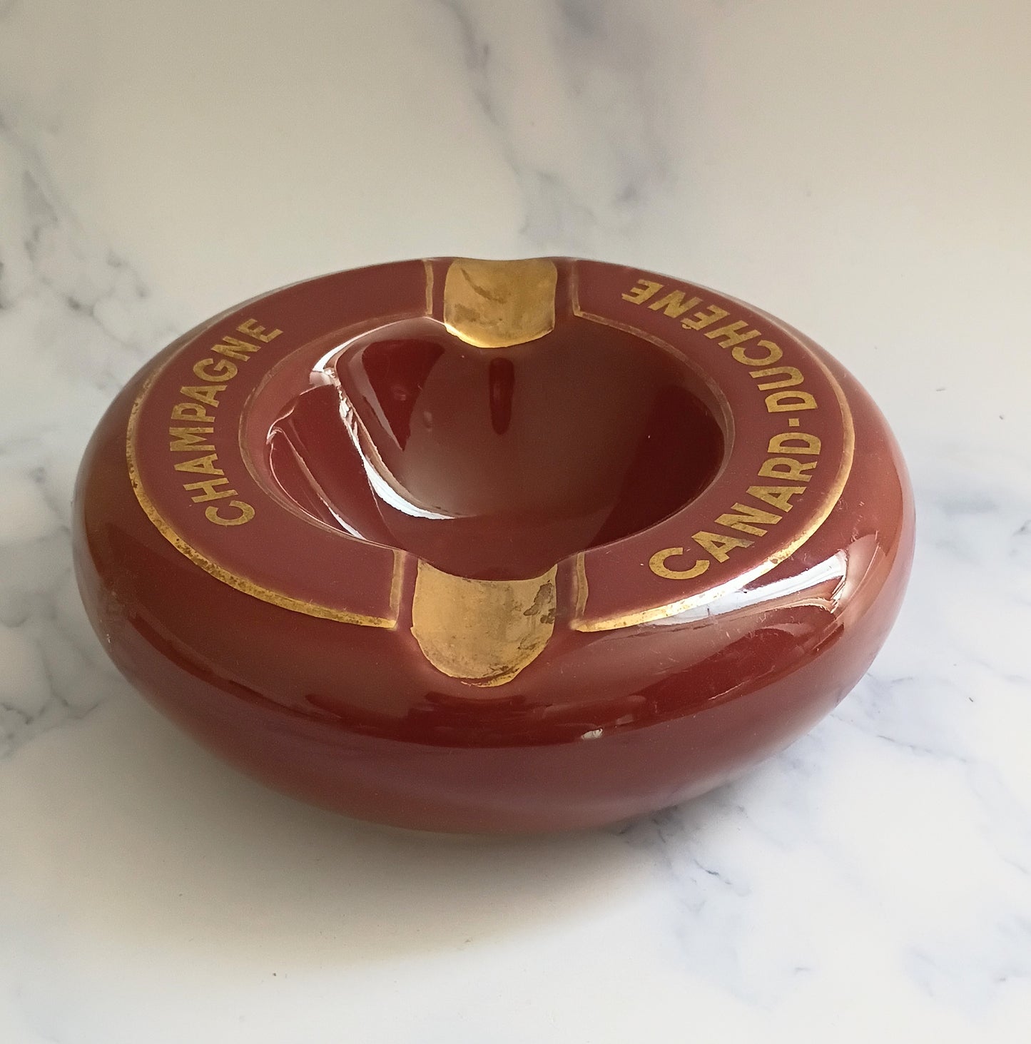 Vintage French Canard-Duchêne Champagne Ashtray