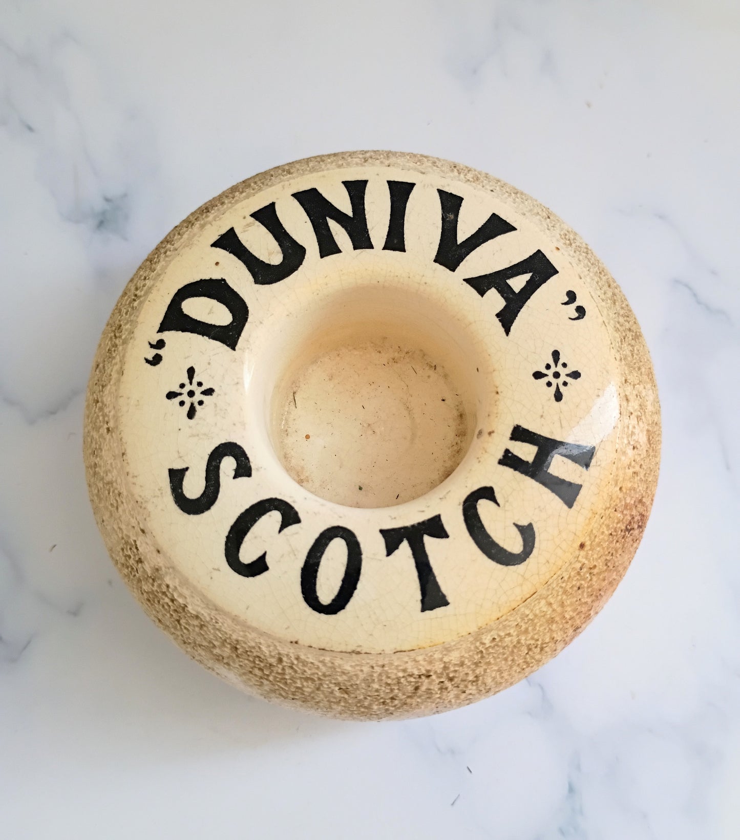 Antique English Pub Duniva Scotch Advertising Match Striker